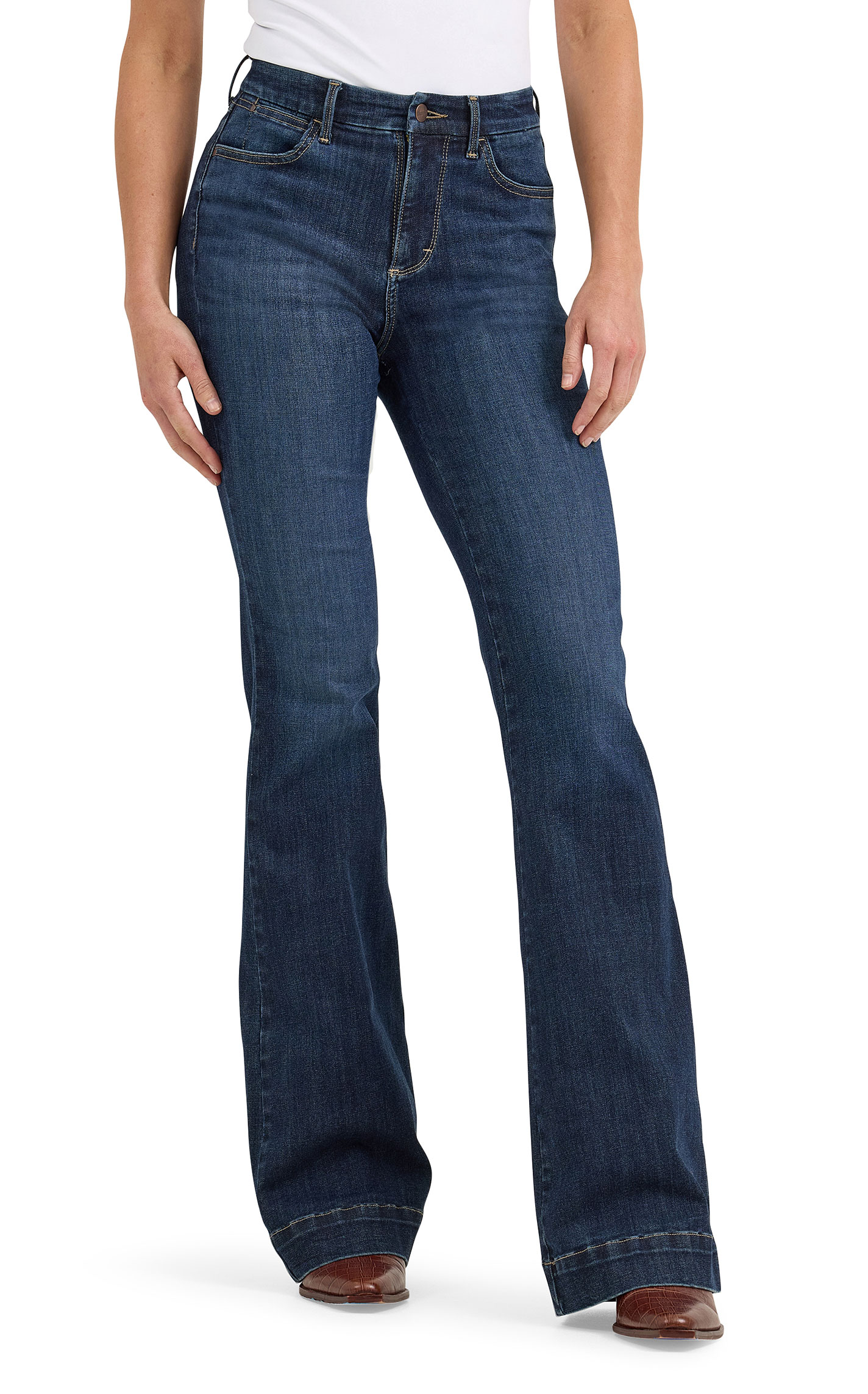 Wrangler Bespoke Women's Alexandra High Rise Trouser Leg Jeans - Image 1