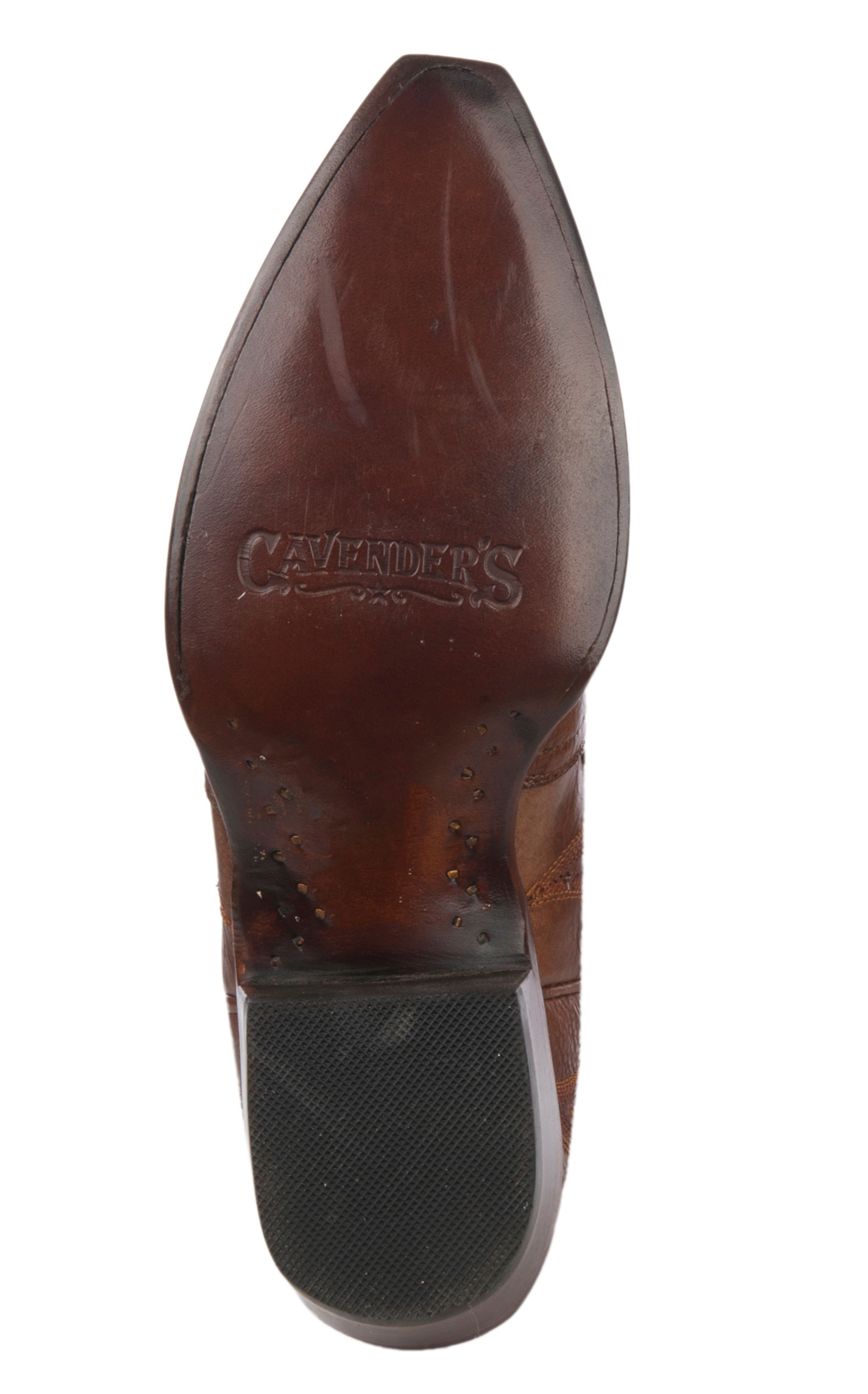 Cavender's Women's Brandy Full Quill Ostrich Snip Toe Exotic Cowboy Boots - Image 1
