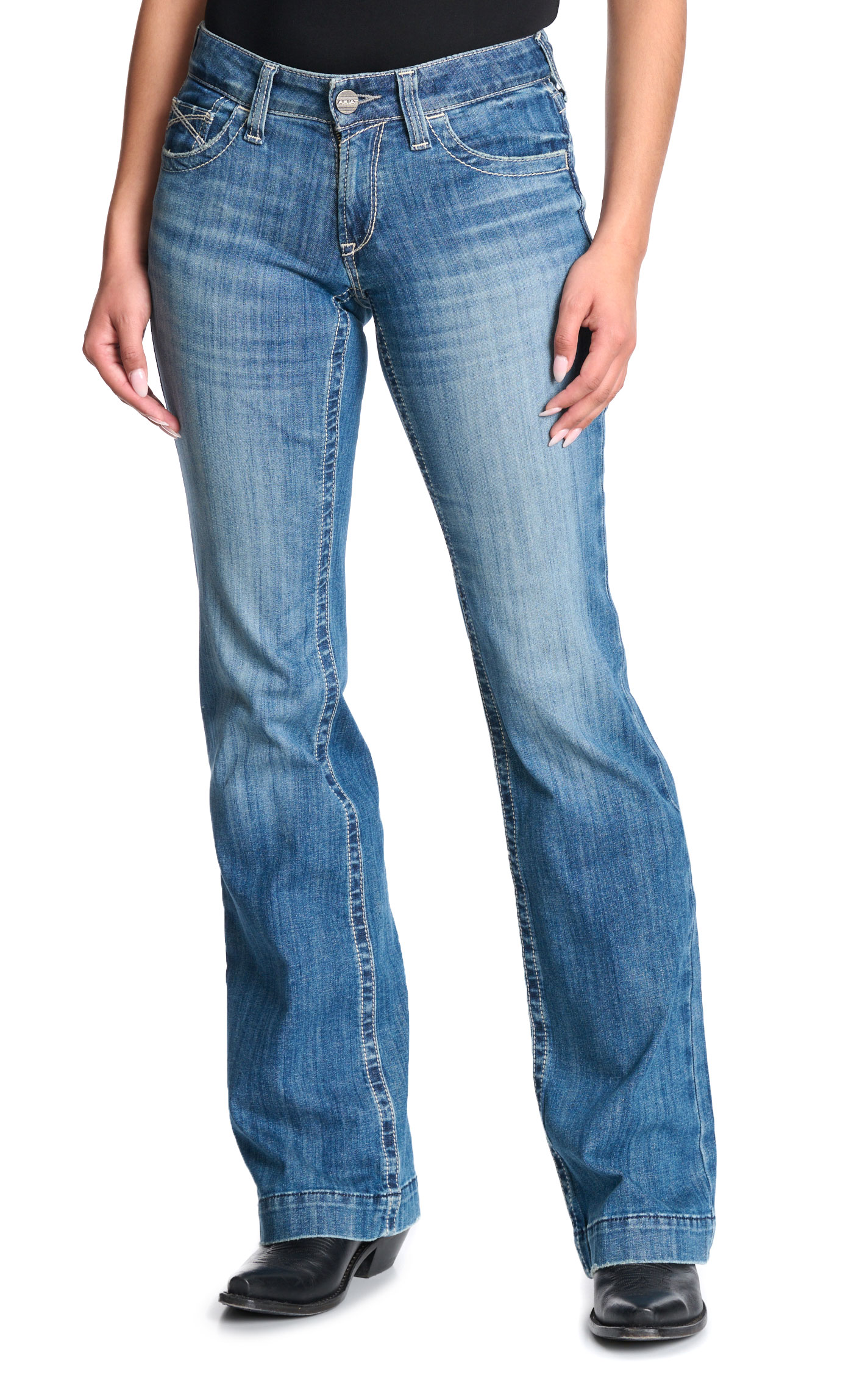 Ariat Women's Alina Malaysia Medium Light Trouser Leg Jeans - Image 1