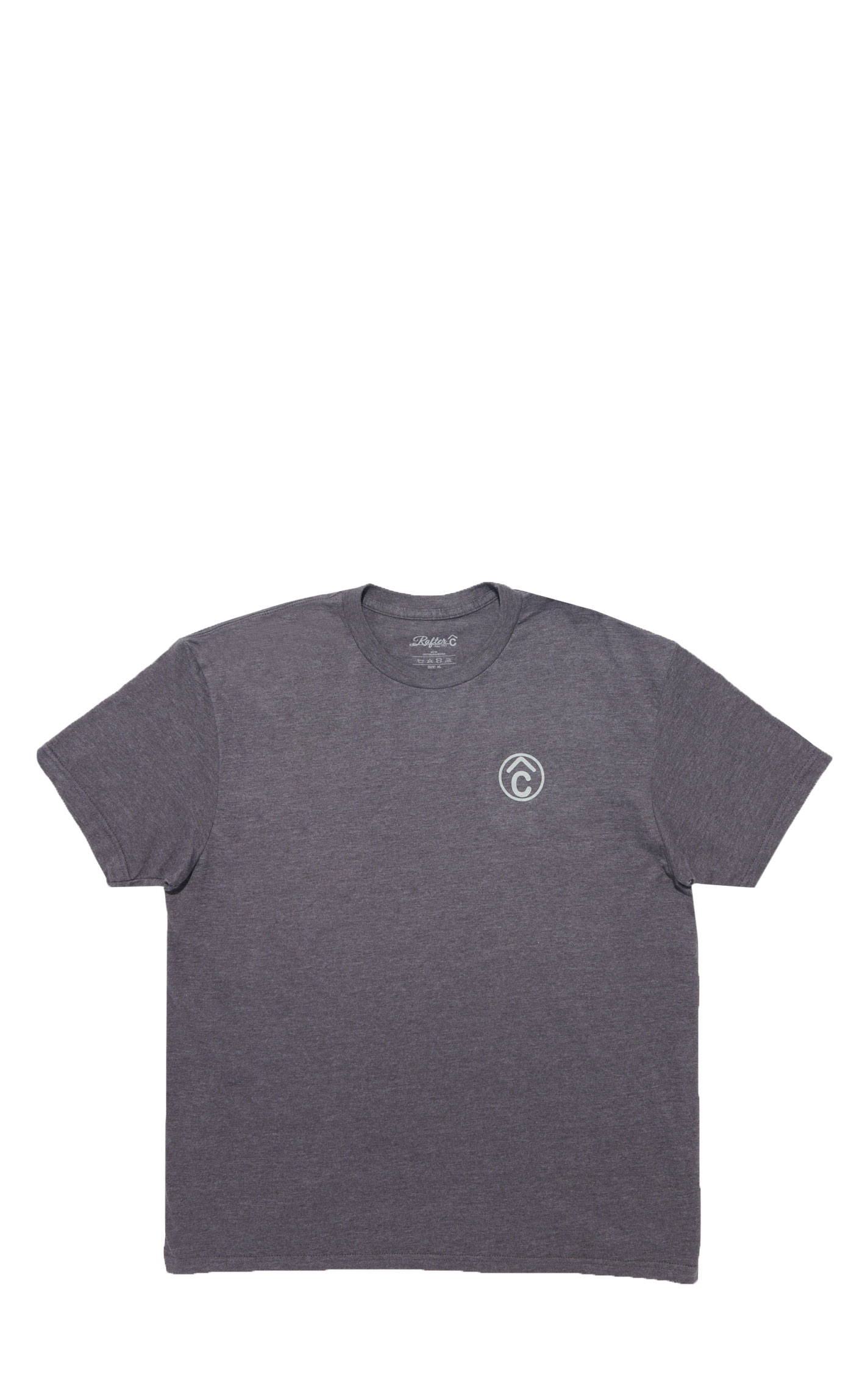 Rafter C Men's Heather Gray Logo T-Shirt - Image 2