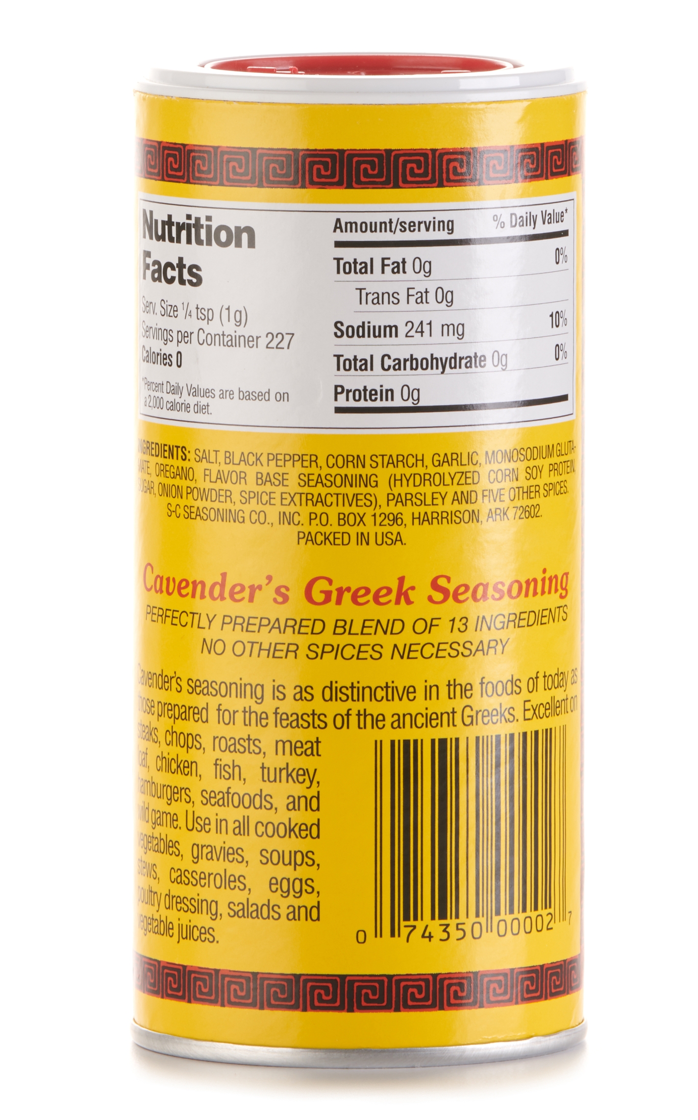 Cavender's 8 oz All-Purpose Greek Seasoning - Image 1