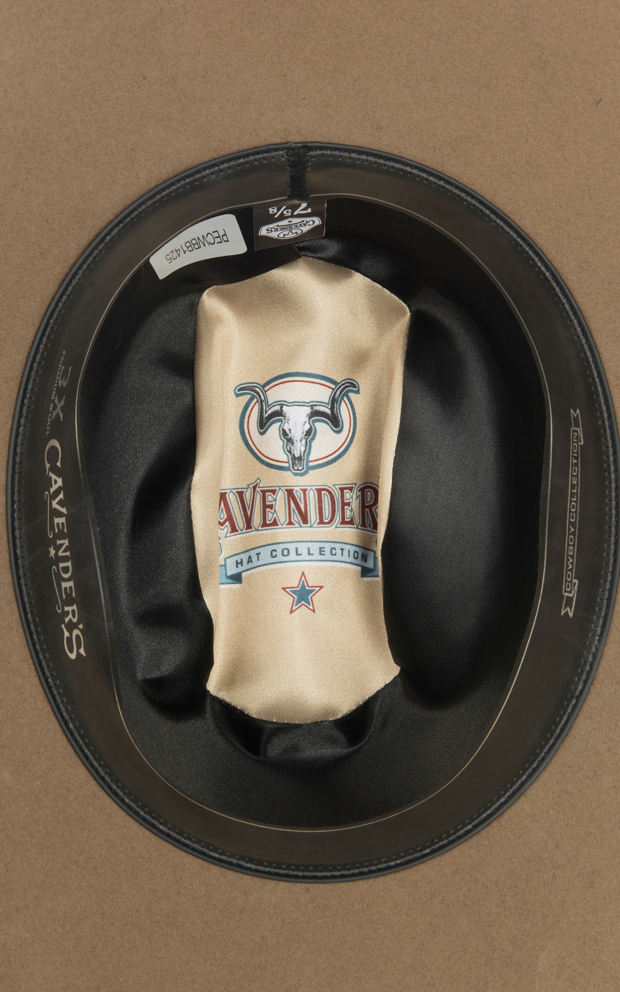 Cavender's Cowboy Collection 3X Pecan Cattleman's Crown Premium Wool Cowboy Hat - Image 1
