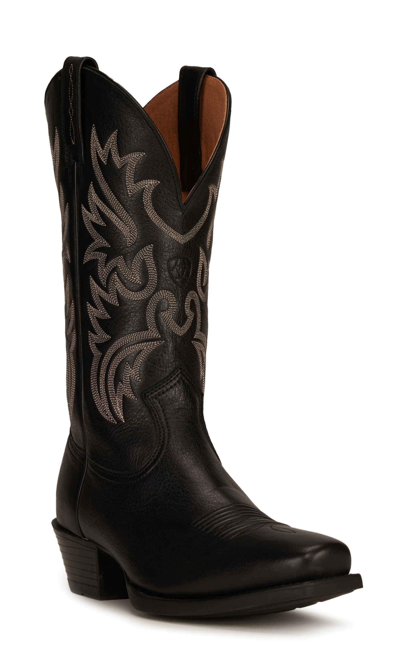 Ariat Men's Legend Black Deertan Punchy Toe Cowboy Boots - Image 1