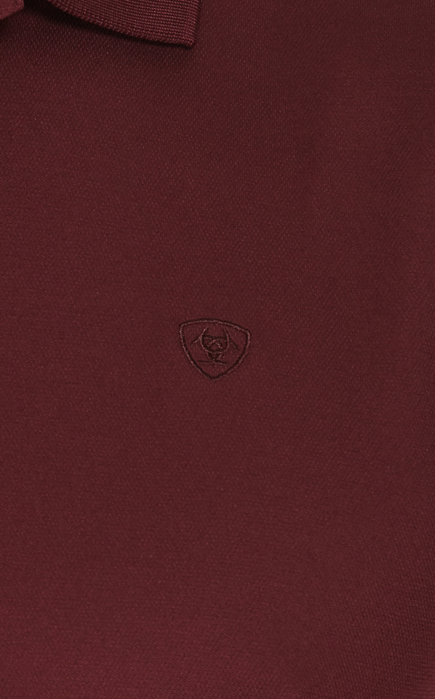 Ariat Men's Maroon Heat Series Tek Polo Shirt - Image 1