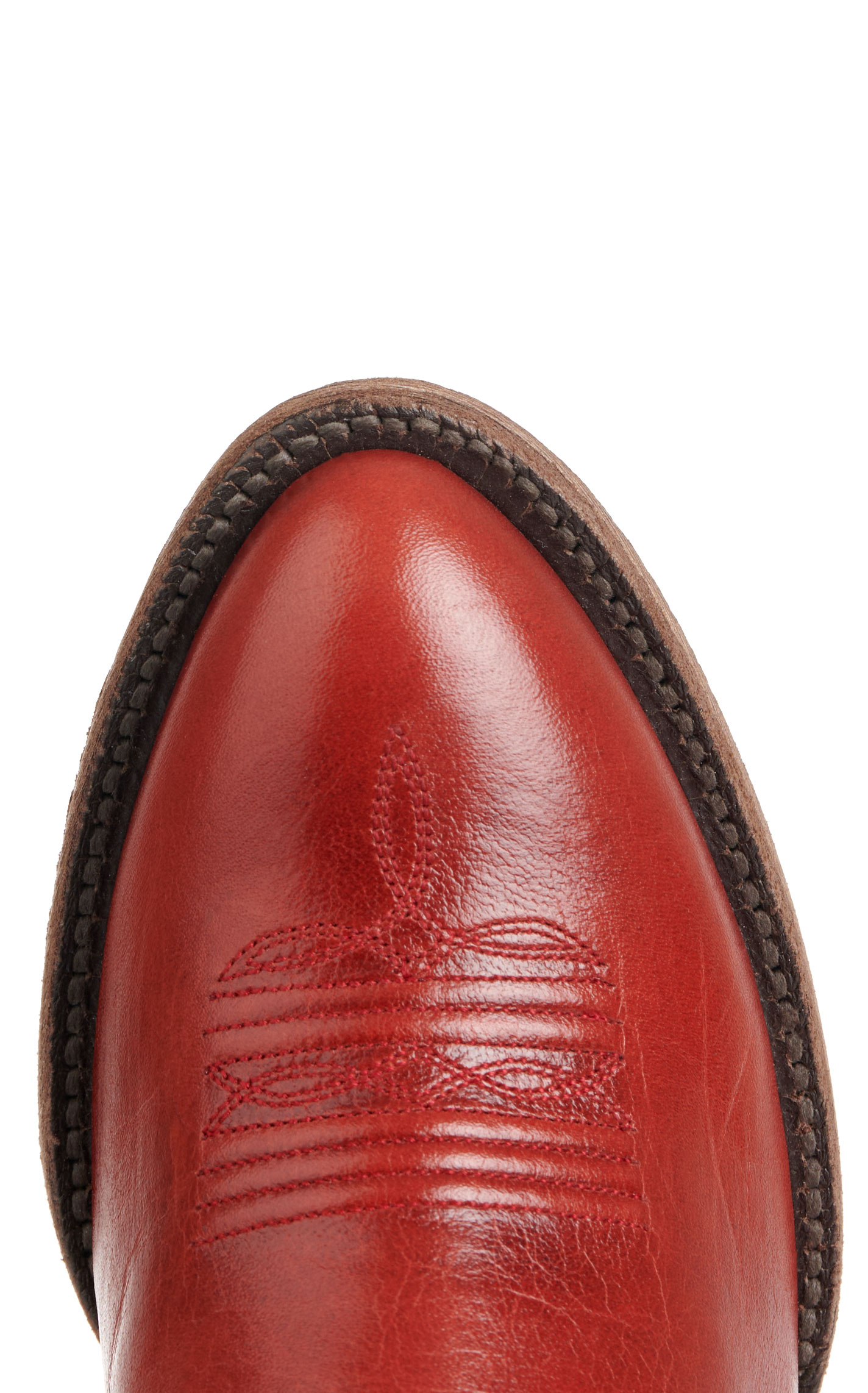 Ariat Women’s Flame Red Desert Holly Almond Toe Cowboy Boots - Image 1
