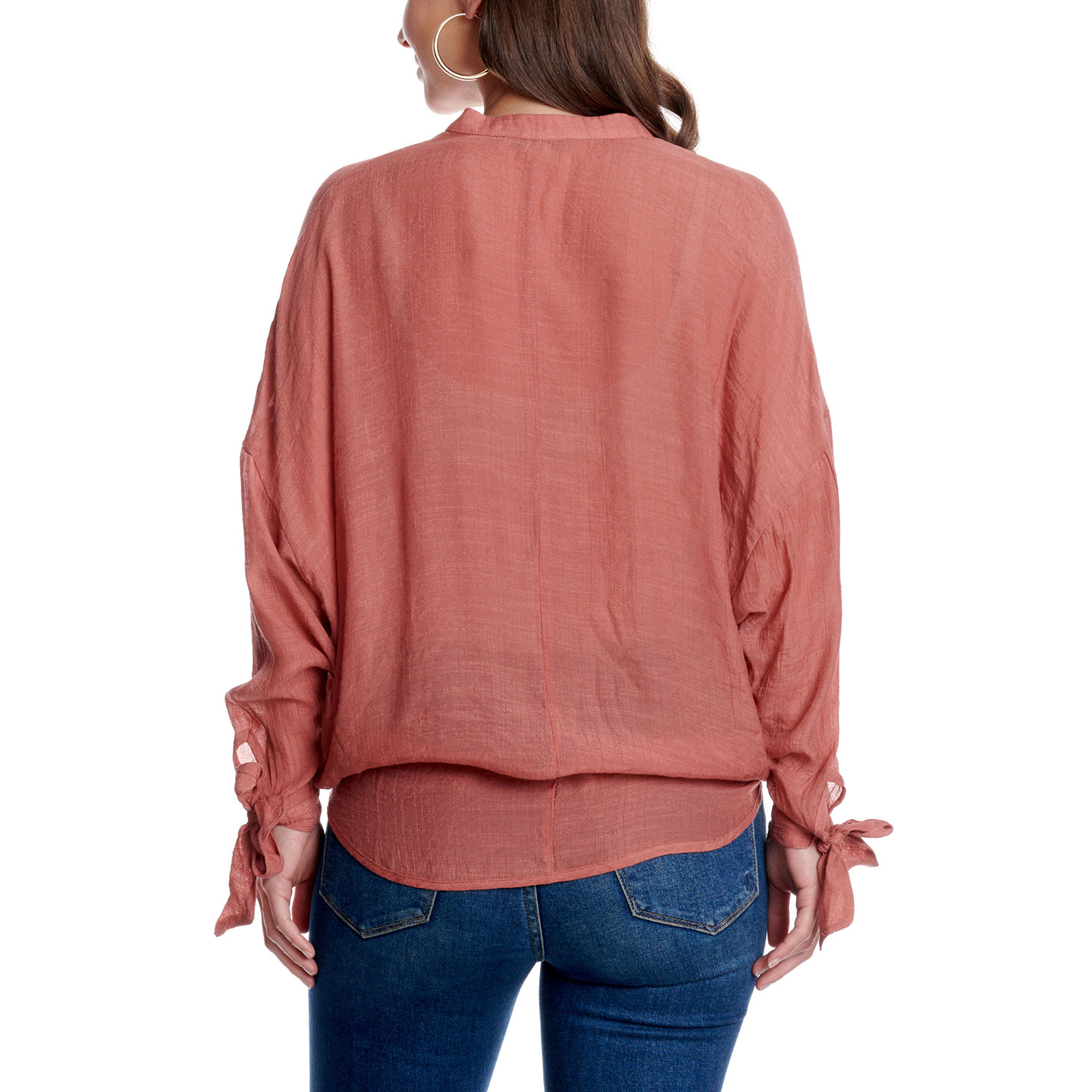 HYFVE Solid Rust Dolman Sleeve Cropped Top - Image 1