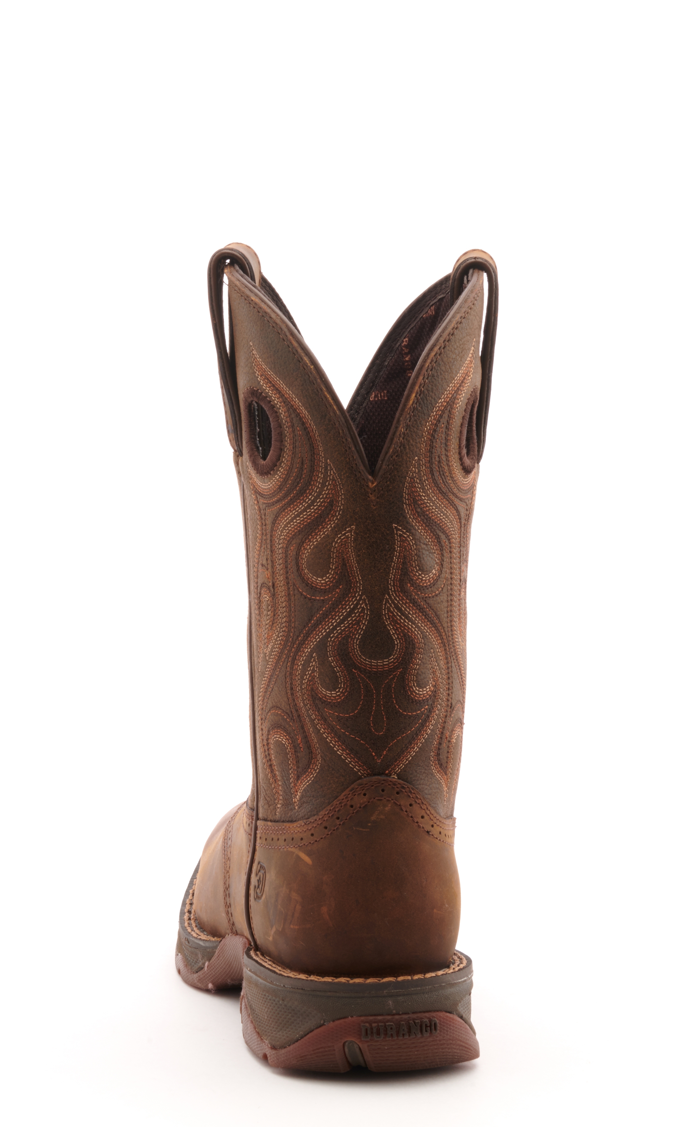 Durango Women's Rebel Trail Brown Wide Square Toe Cowboy Boots - Cavender's Exclusive - Image 1