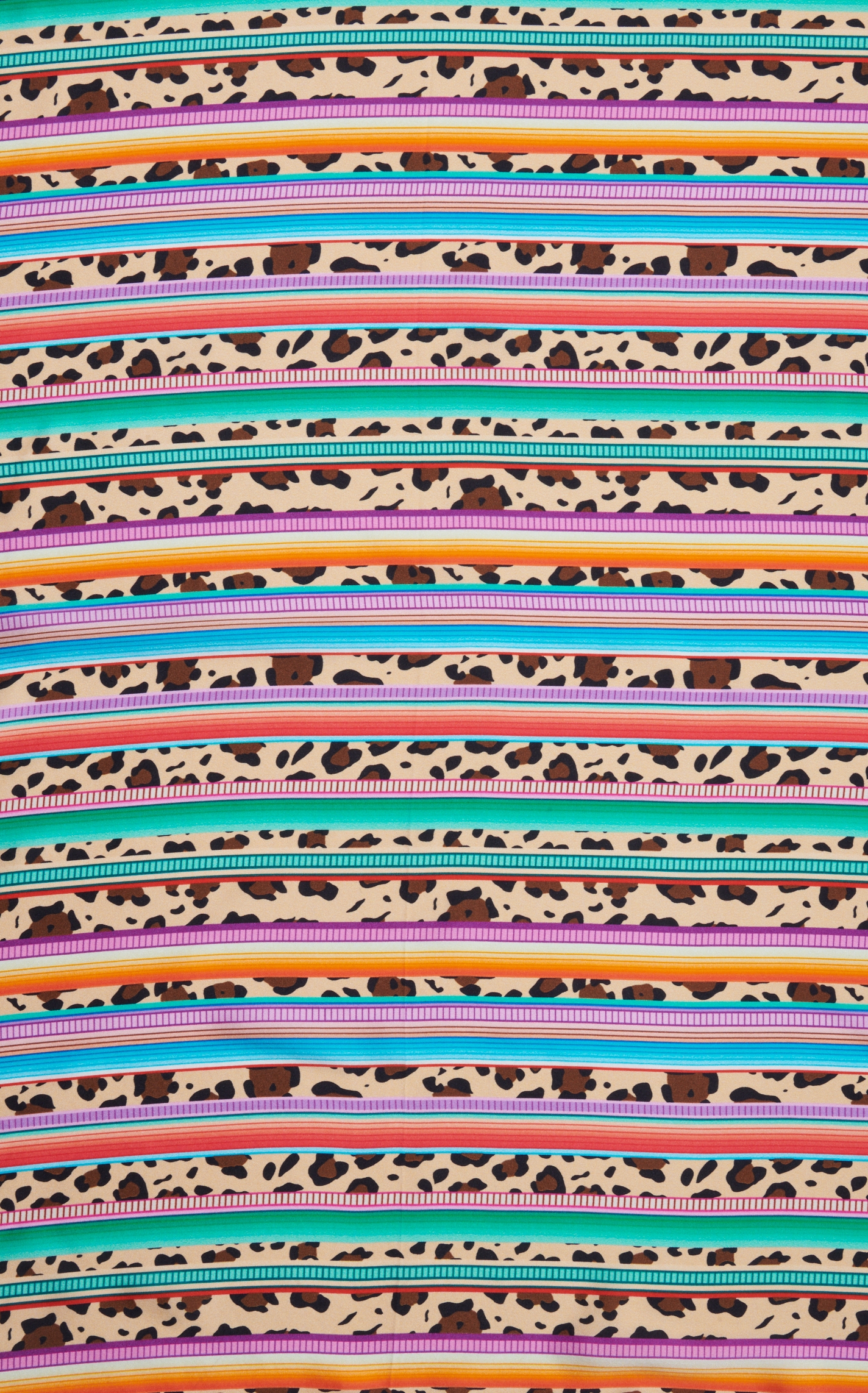 M&F Leopard Serape Stripes Wild Rags Scarf - Image 1