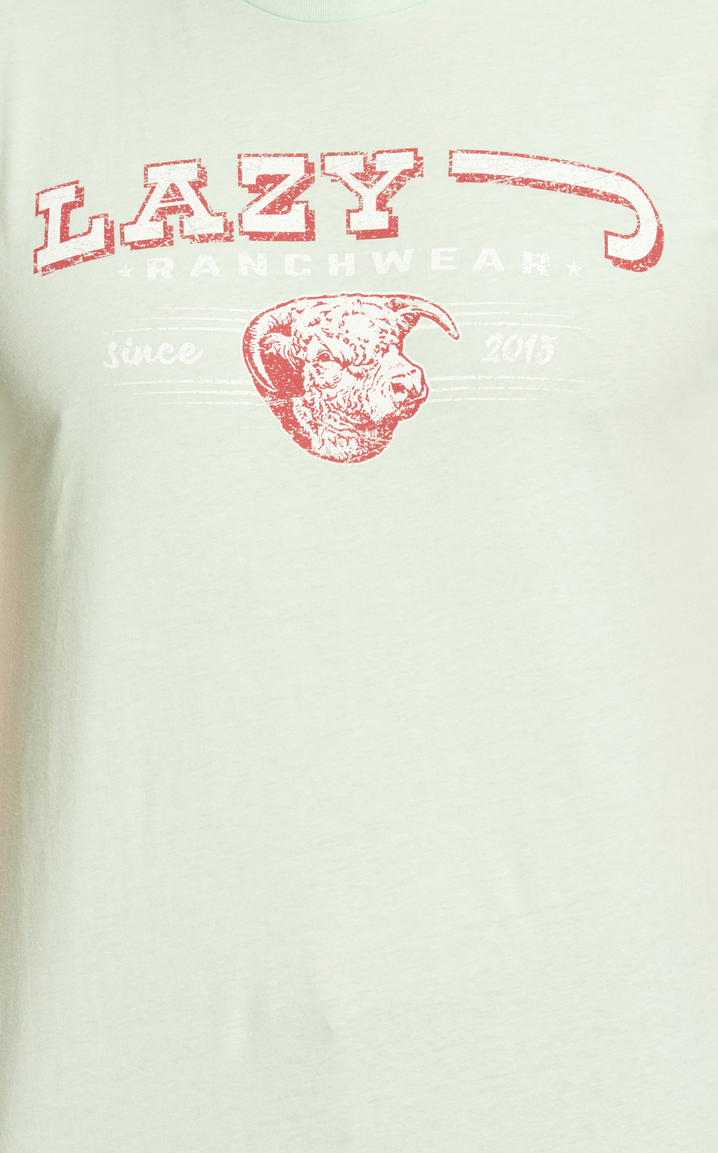 Lazy J Men's Mint Performance Logo Graphic T-Shirt - Image 1