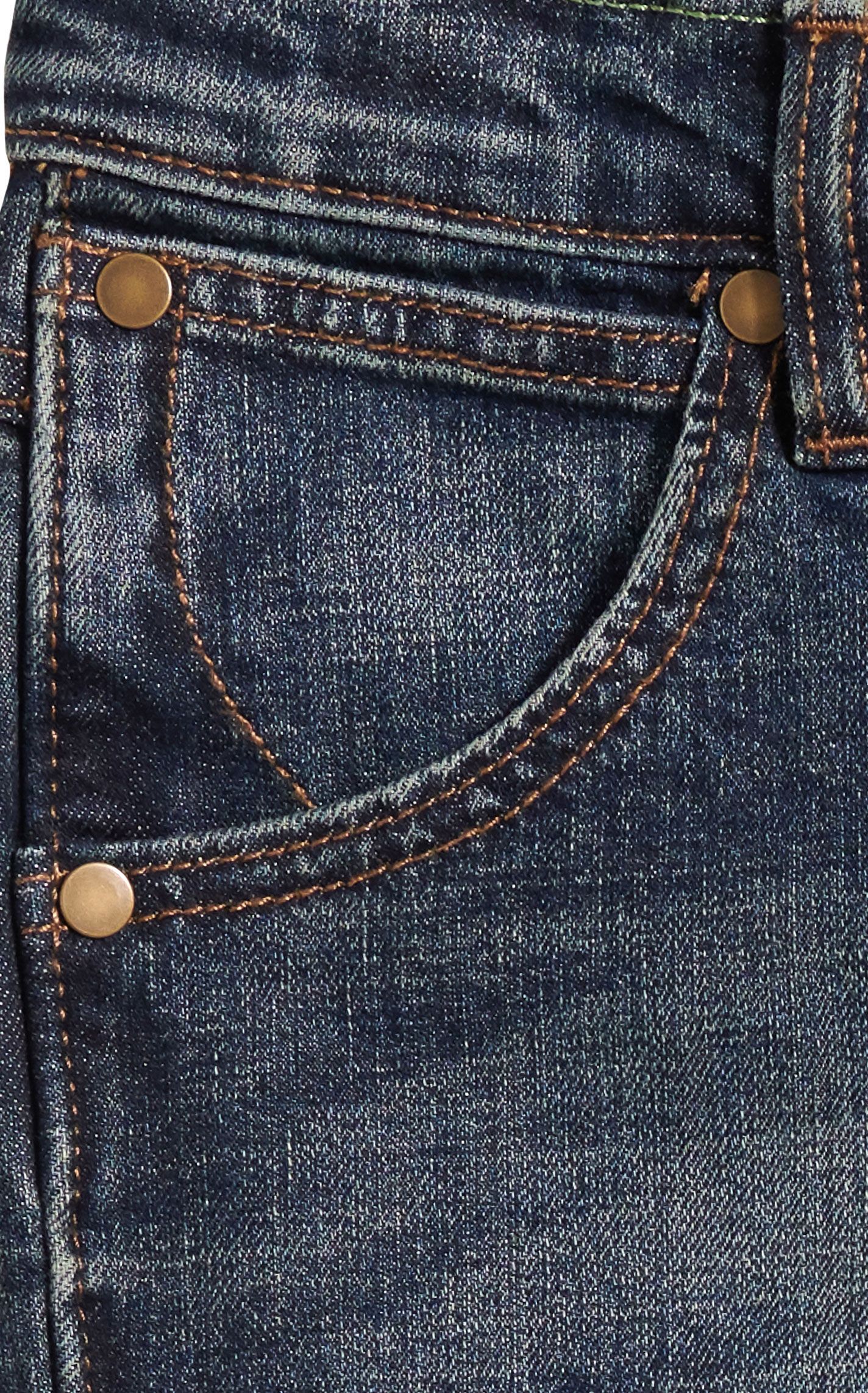 Wrangler Retro Boys' Bozeman Dark Wash Slim Fit Straight Leg Stretch Jeans (8-16) - Image 1