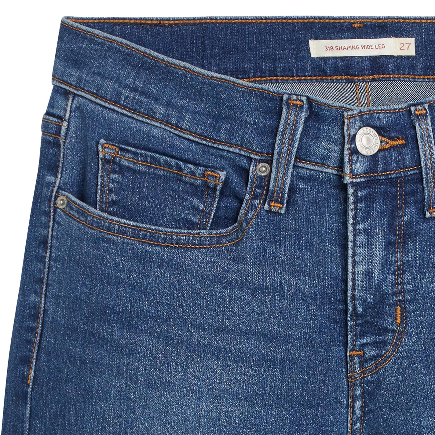 Levi's Women's 318 Clever Girl Mid Rise Shaping Wide Leg Jeans - Image 1