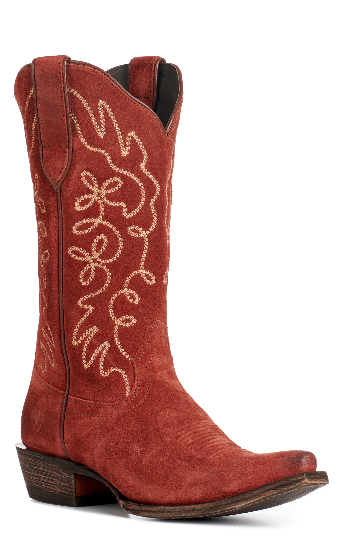 Ariat Women's Jukebox Cayenne Red Snip Toe Cowboy Boots - Image 1