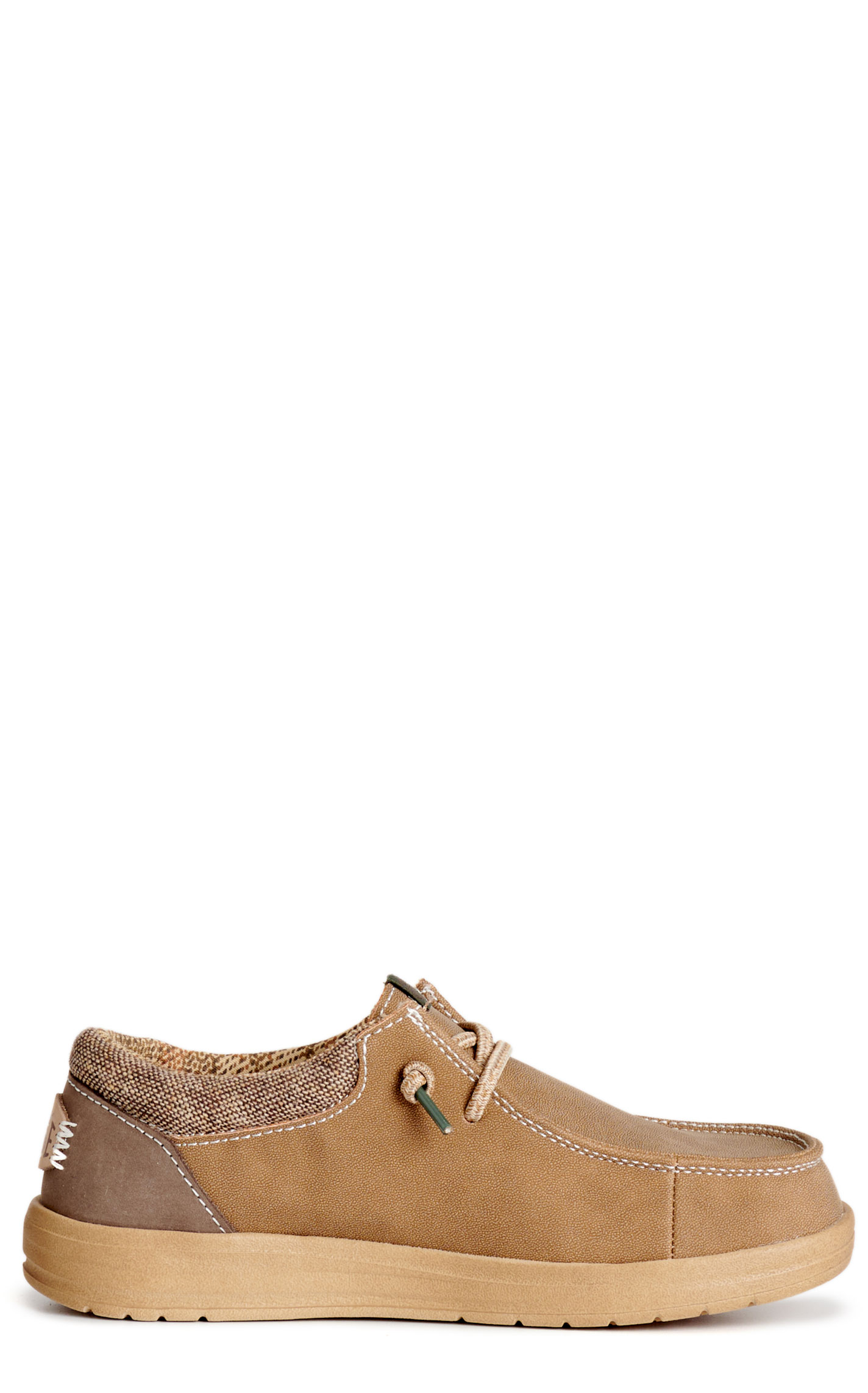 Hey Dude Boy's Paul Chestnut Lace Moc Toe Casual Shoes - Image 1