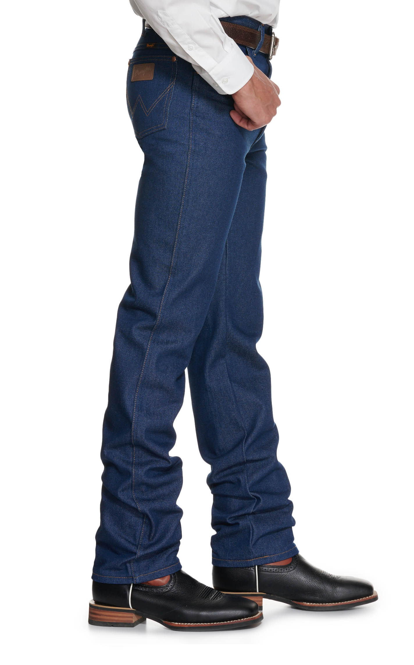 Wrangler Men's Rigid Indigo Cowboy Cut Slim Fit Jeans - Image 1