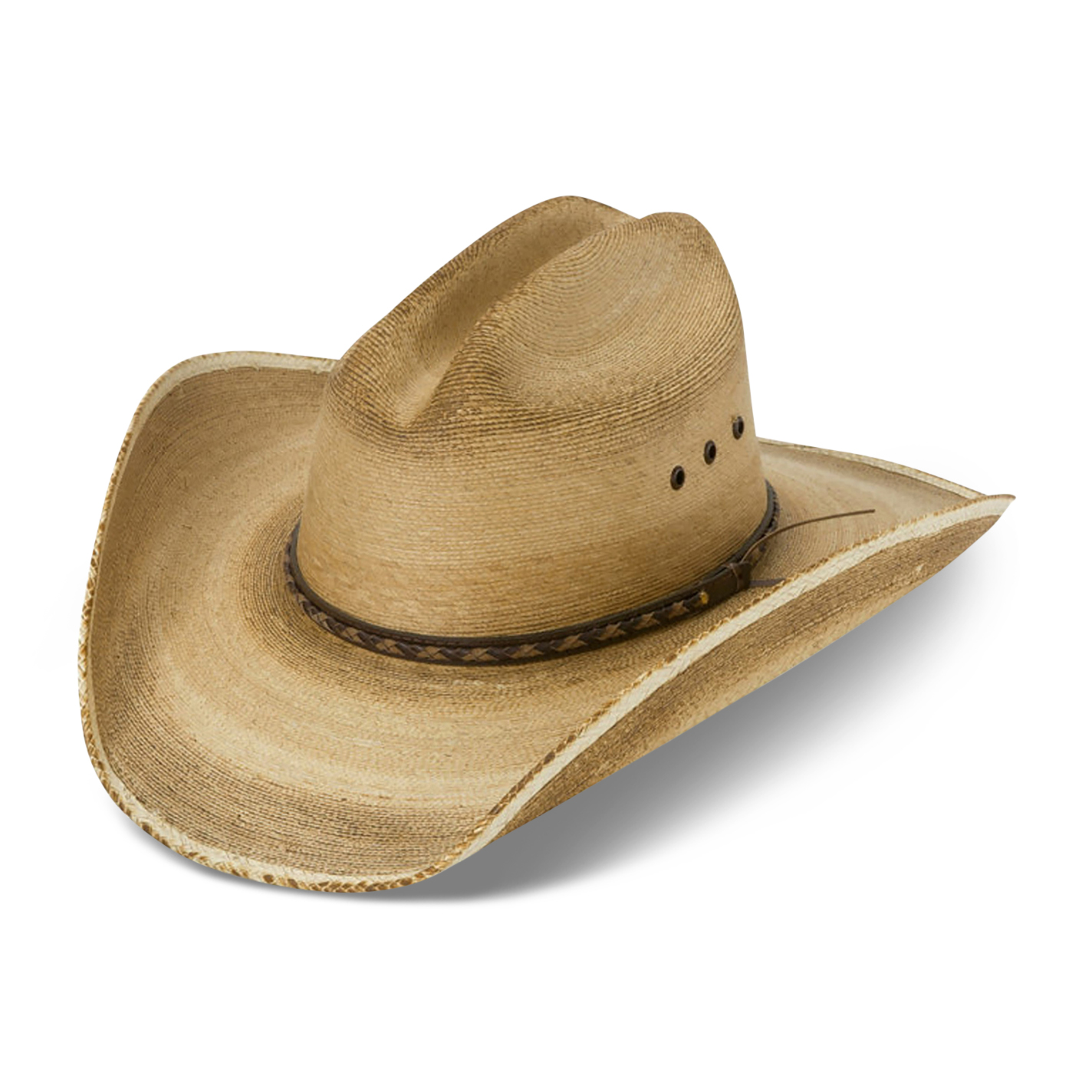 Resistol Hats Jason Aldean Georgia Boy Flamed Burned Palm Leaf Cowboy Hat - Image 1