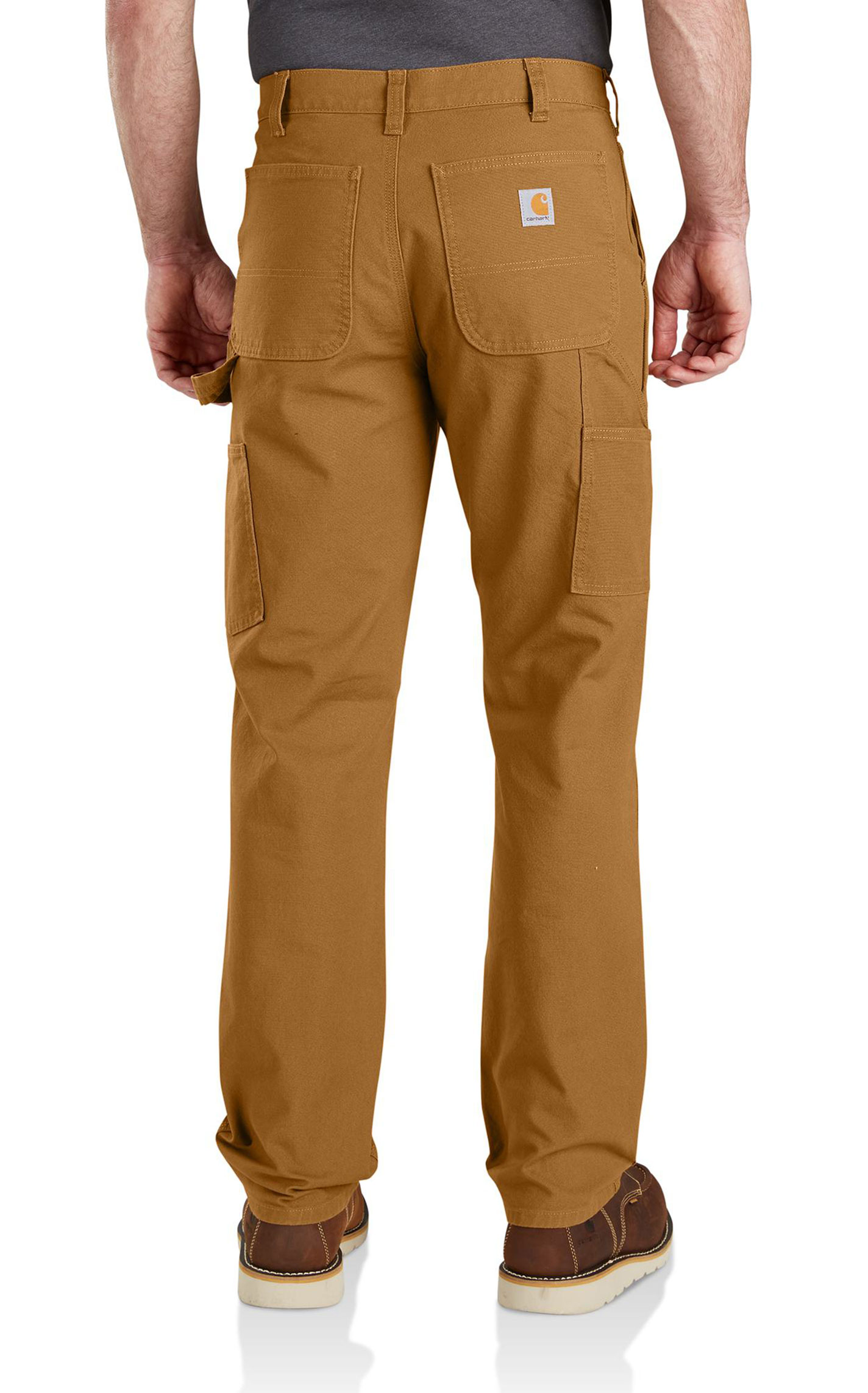 Carhartt Men's Duck Brown Rugged Flex Work Pants - Image 1