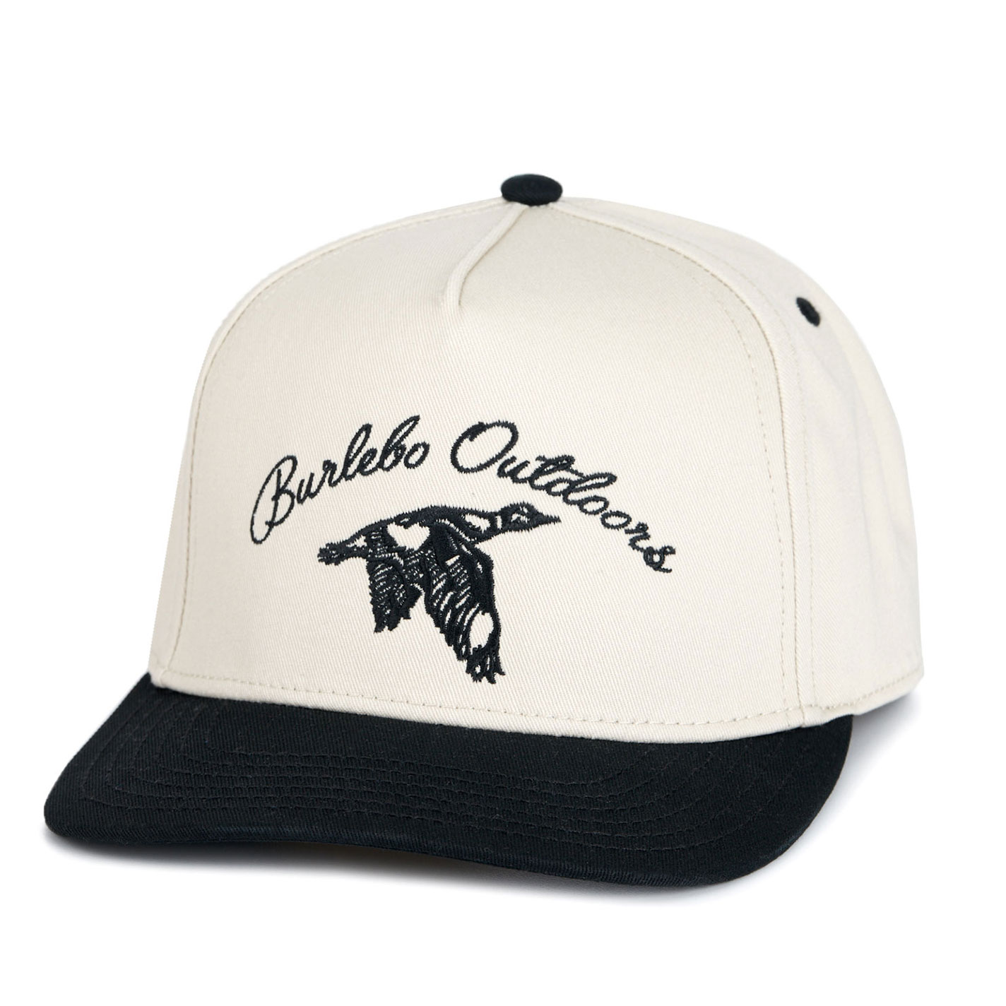 Burlebo Men's Khaki & Black Duck Embroidered Logo Cap - Image 1