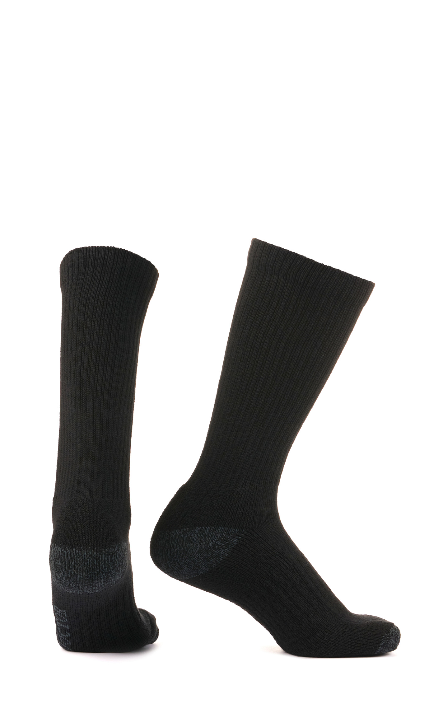 Boot Doctor Men's Black Crew 2Pk Work Socks - Image 1