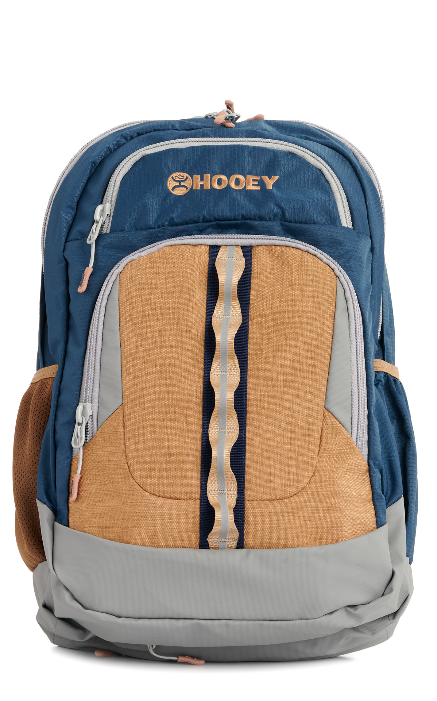 Hooey Men's OX Aegean Blue Cement & Caramel Water Resistant Backpack - Image 1