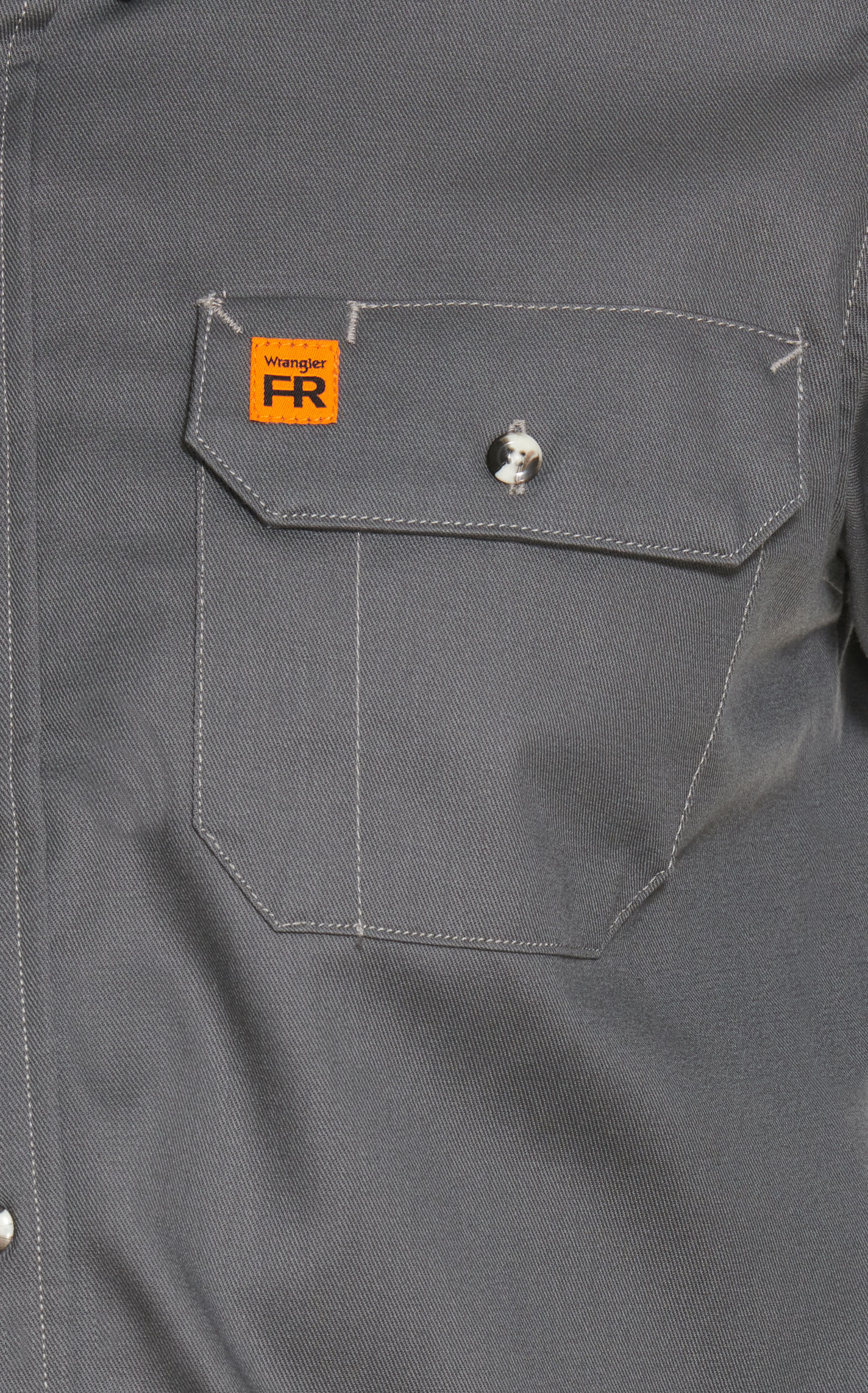 RIGGS by Wrangler Men's Gray FR Work Shirt - Image 1