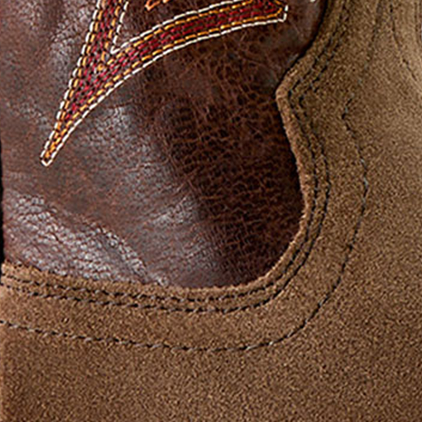 Ariat Men's Ranch Suede Hickory Smoke Gritty Wide Square Toe Boots - Image 1