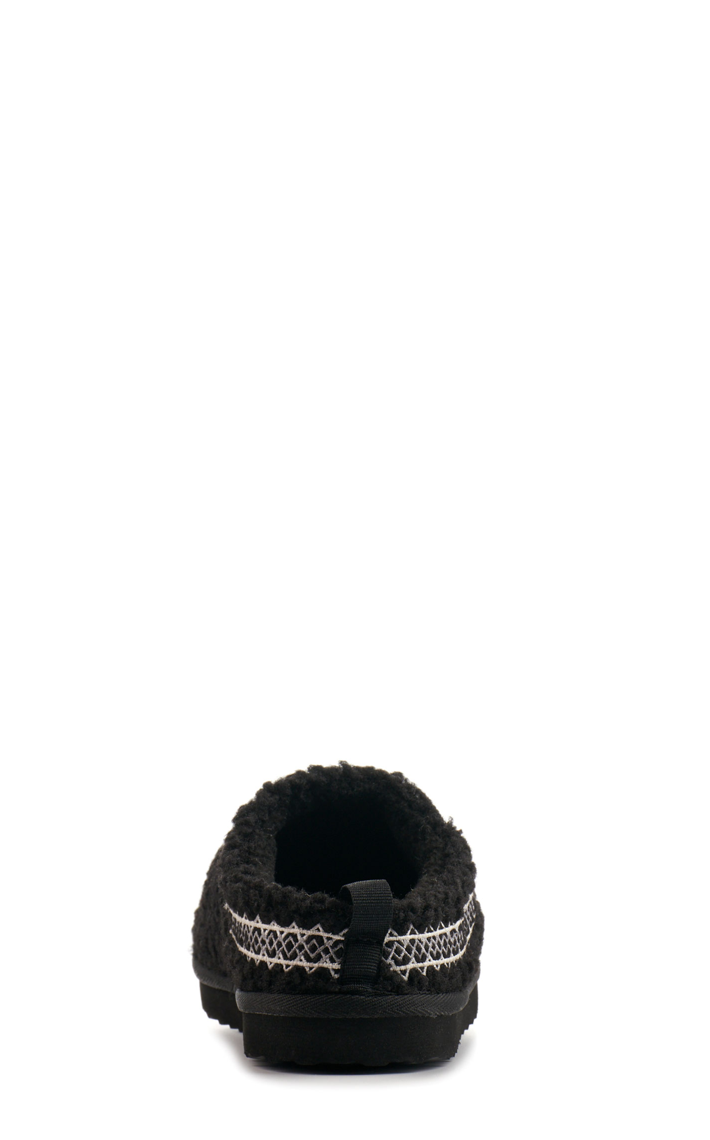 Very G Women's Black Faux Sherpa Slippers - Image 1