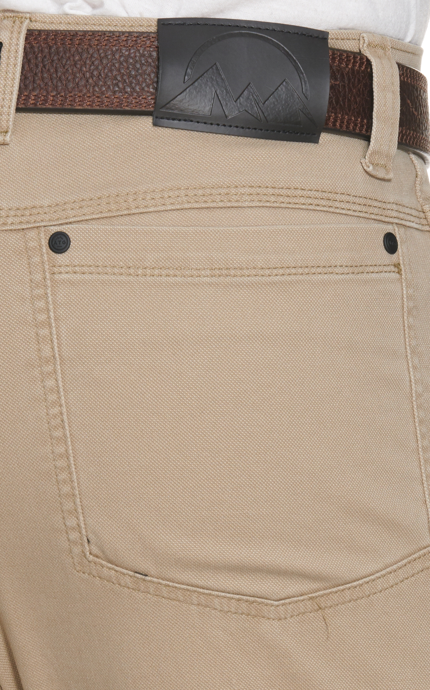 ATG by Wrangler Men's Elmwood Khaki Mid Rise Straight Leg Reinforced Utility Pants - Image 1