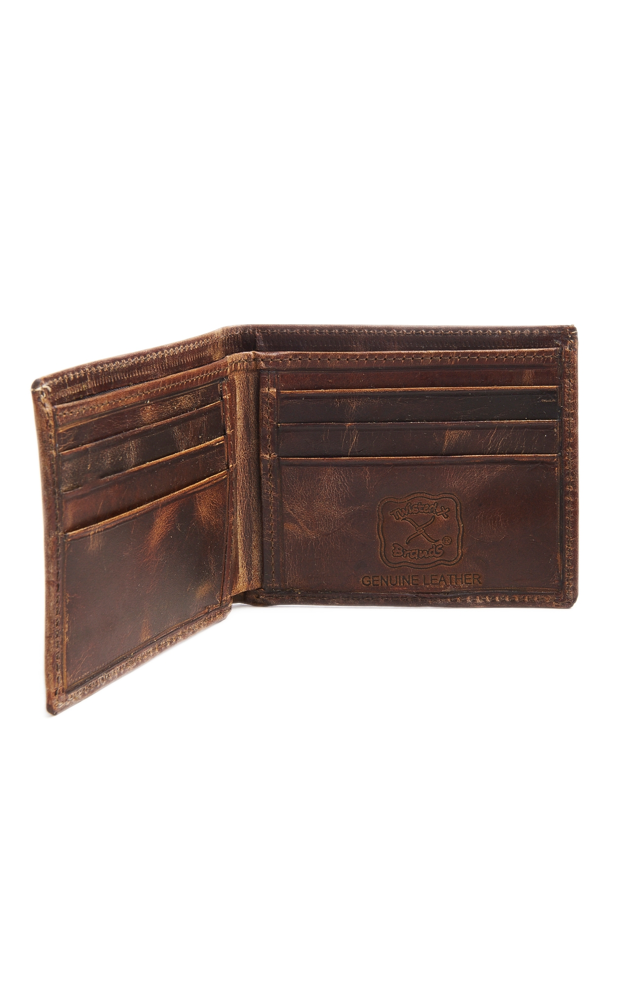 Twisted X Men's White Inlay Bi-Fold Wallet - Image 1