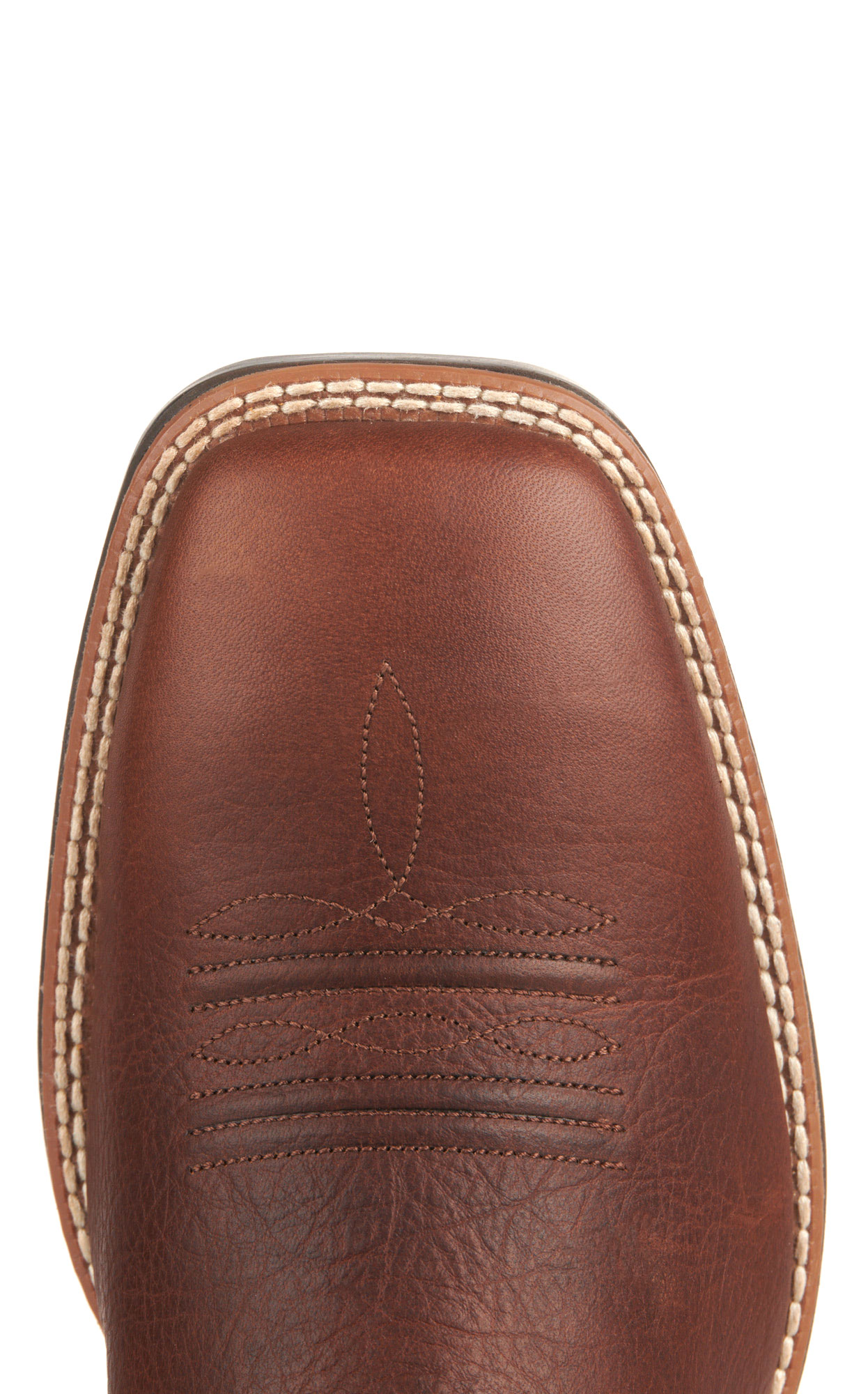 Ariat Men's Ridgeback Deepest Clay and Black Wide Square Toe Cowboy Boots - Image 1