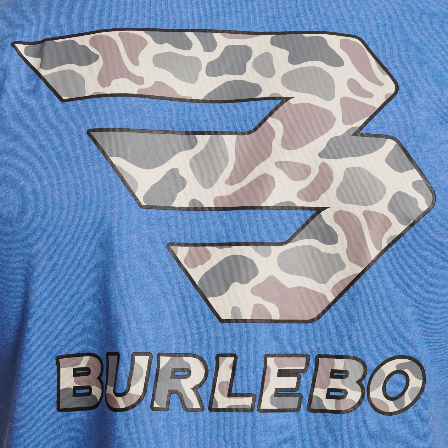 BURLEBO Men's Blue Flying B Camo Graphic T-Shirt - Image 1