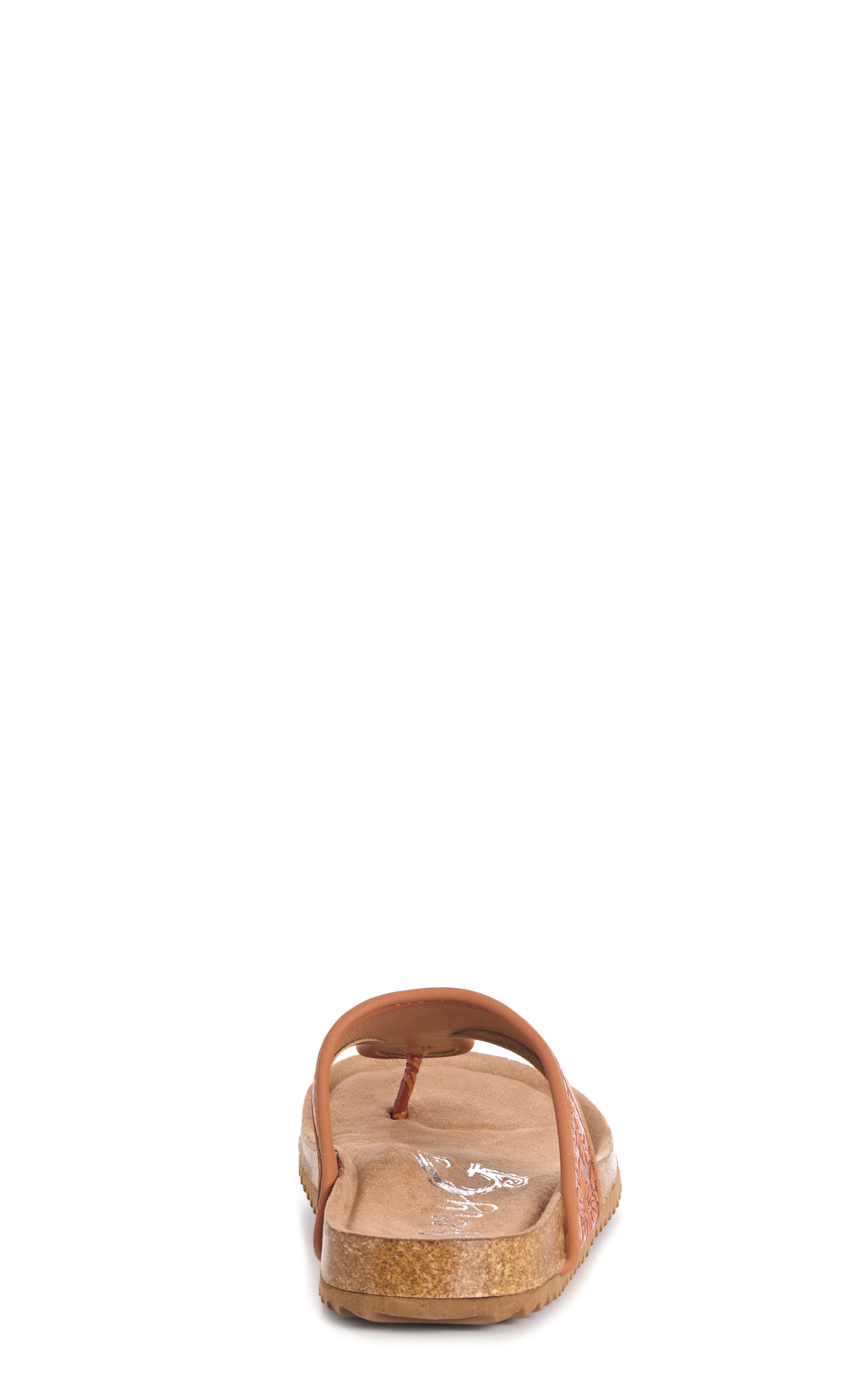 Very G Women’s Brown and Rust Danni Embossed Faux Leather Slip On Sandals - Image 1