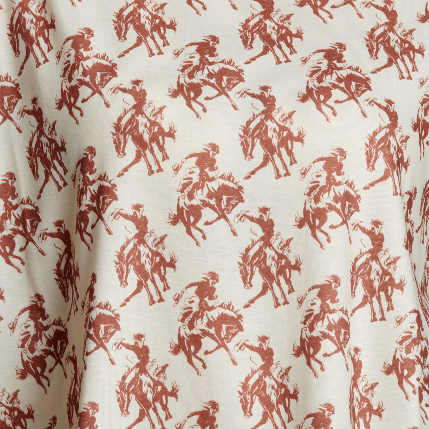 Cotton & Rye Women's White Buckaroo Print Knit Top - Image 1