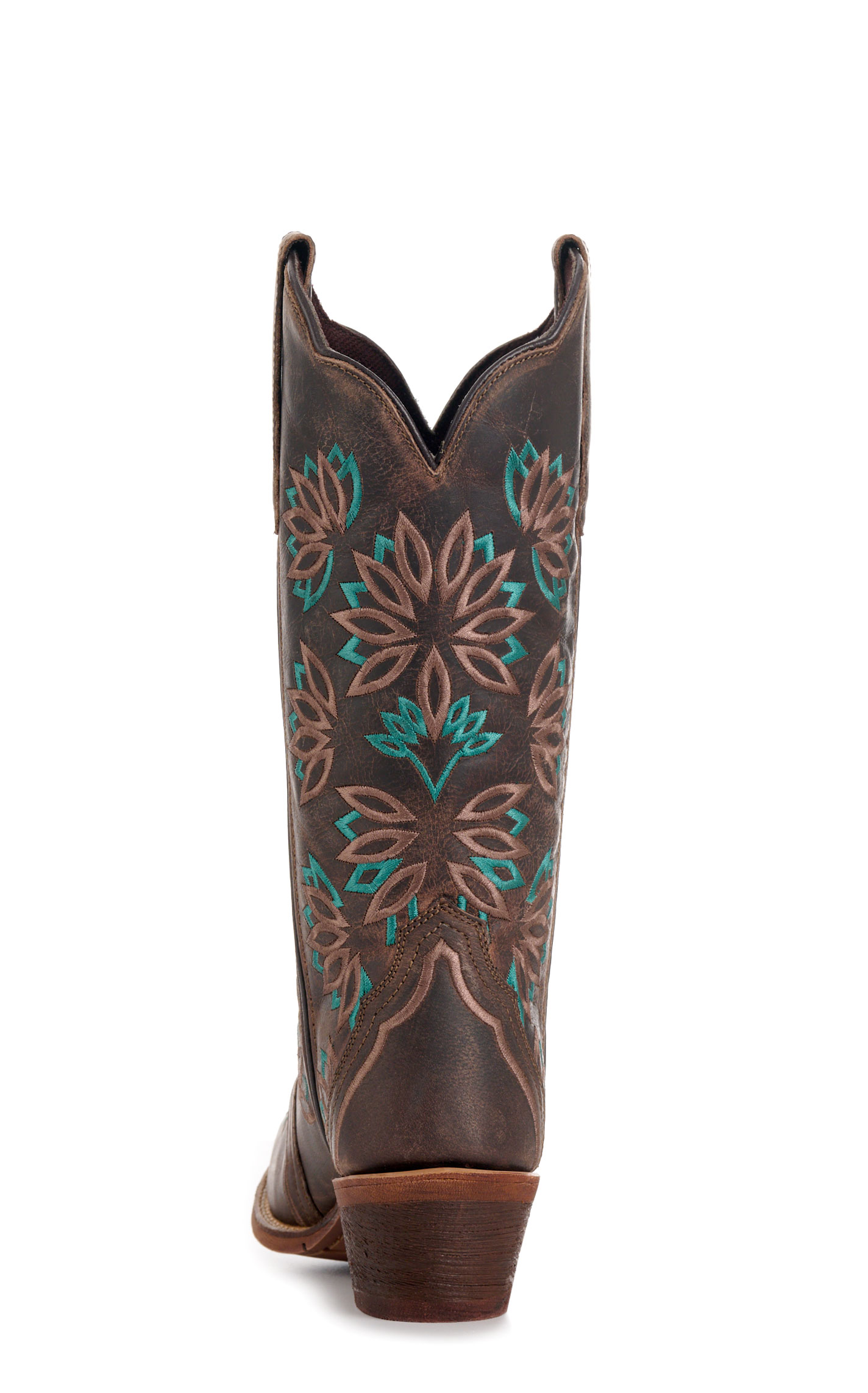 Laredo Women’s Tobacco Filly Whimsical Embroidered Snip Toe Cowboy Boots - Image 1