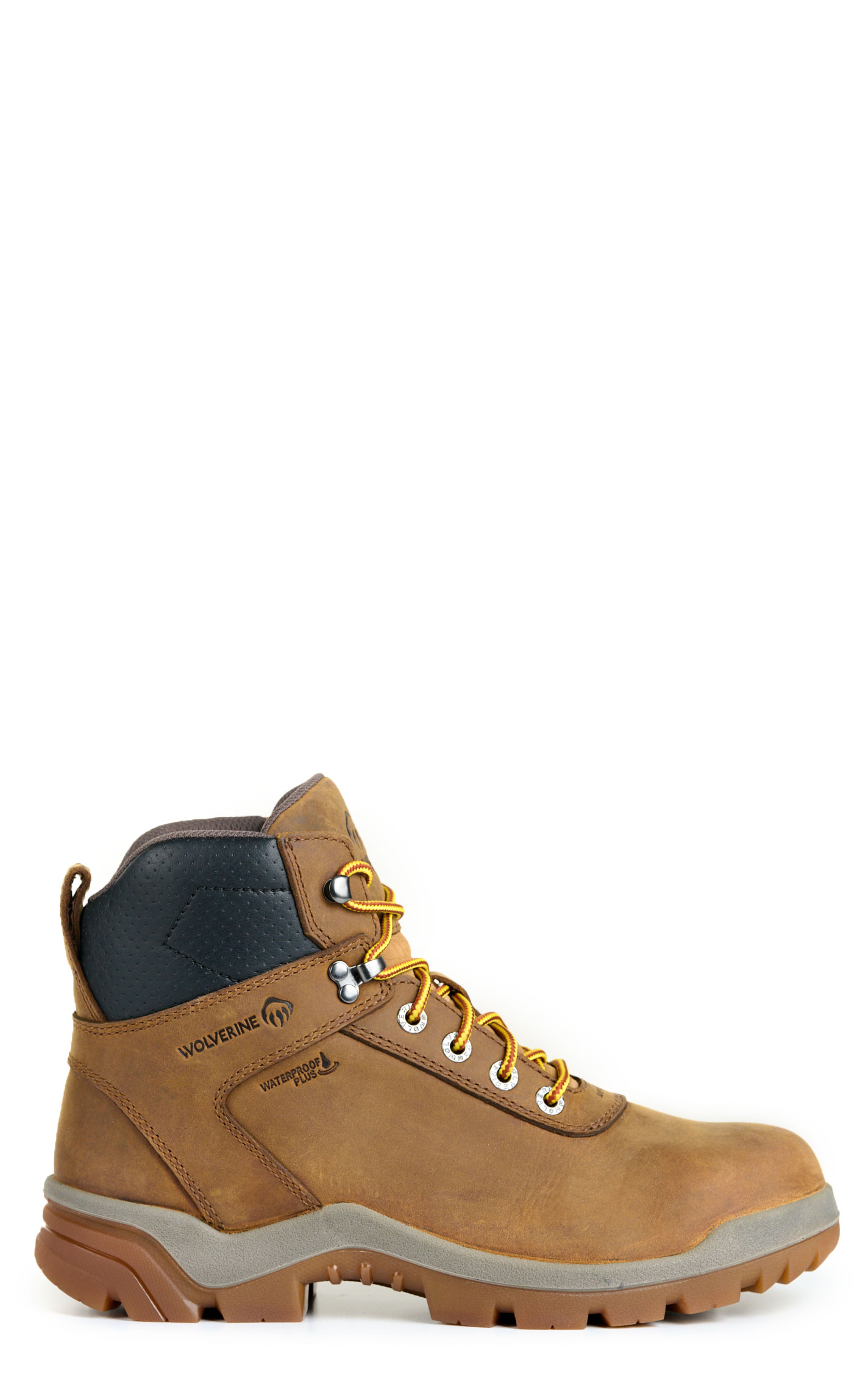 Wolverine Men's Butterscotch & Black Lace Up Leather Work Boots  - Image 1
