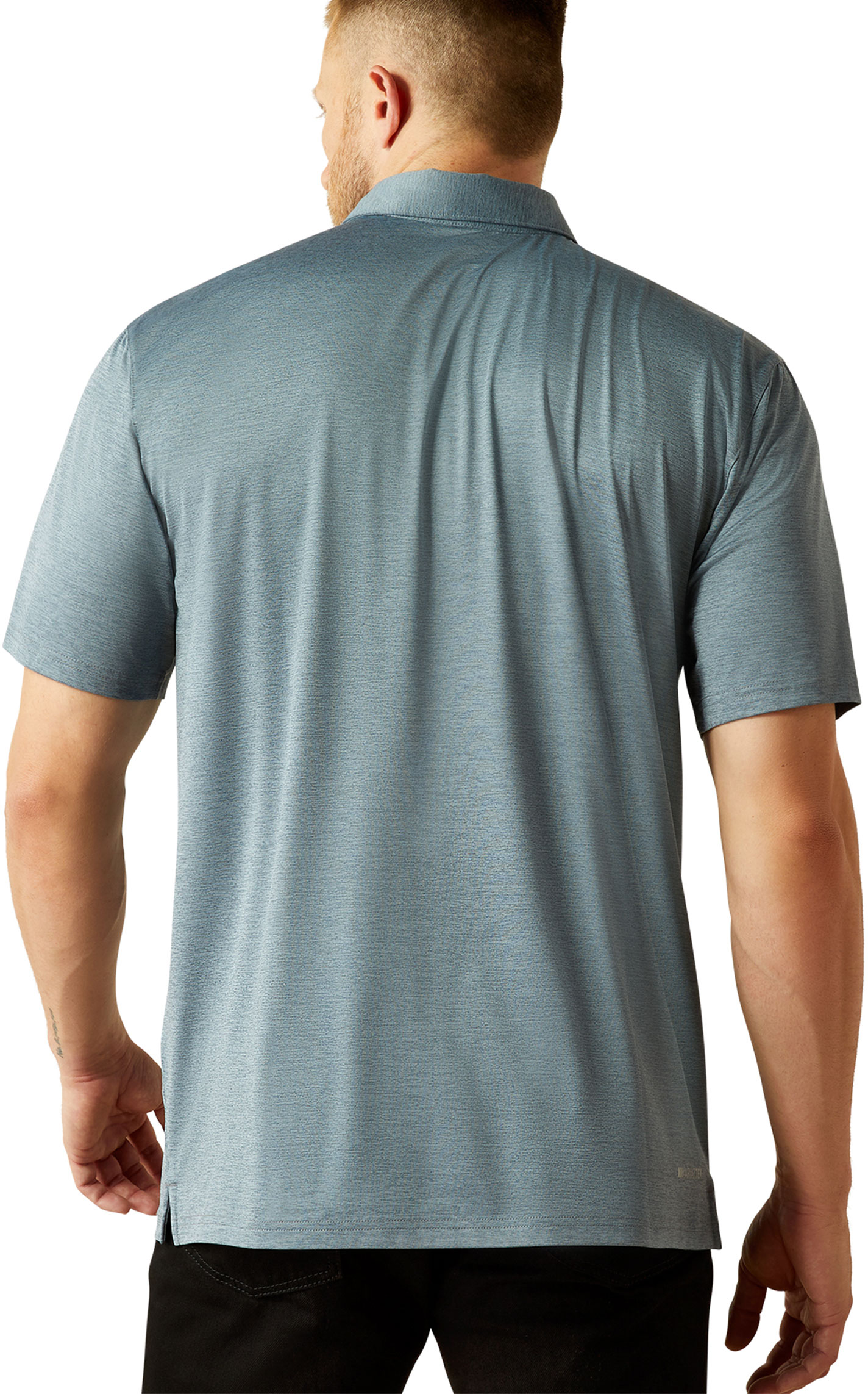 Ariat Men's AriatTEK Charger Gray Polo Shirt - Image 1