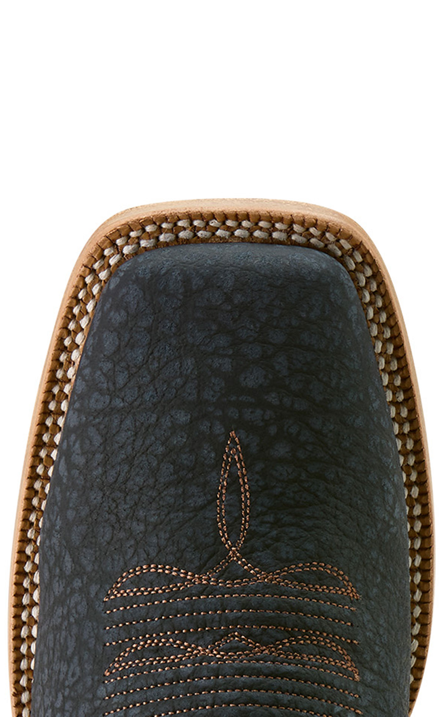 Ariat Men's Navy Bison & Ginger Spice TekStep Wide Square Toe Boots - Image 1