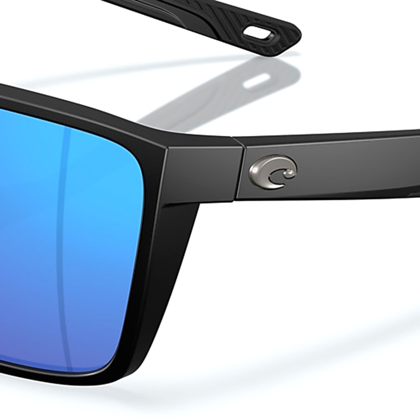 Costa Men's Black Frame Blue Mirror Polarized Sunglasses - Image 3