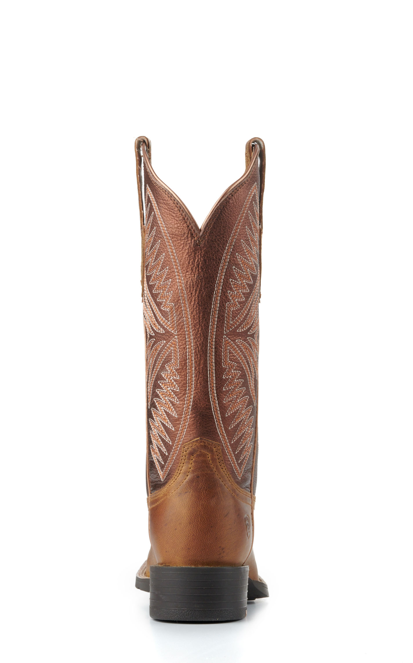 Ariat Women's Round Up Ruidoso Bronze and Burnished Chestnut Square Toe Cowboy Boots - Image 1