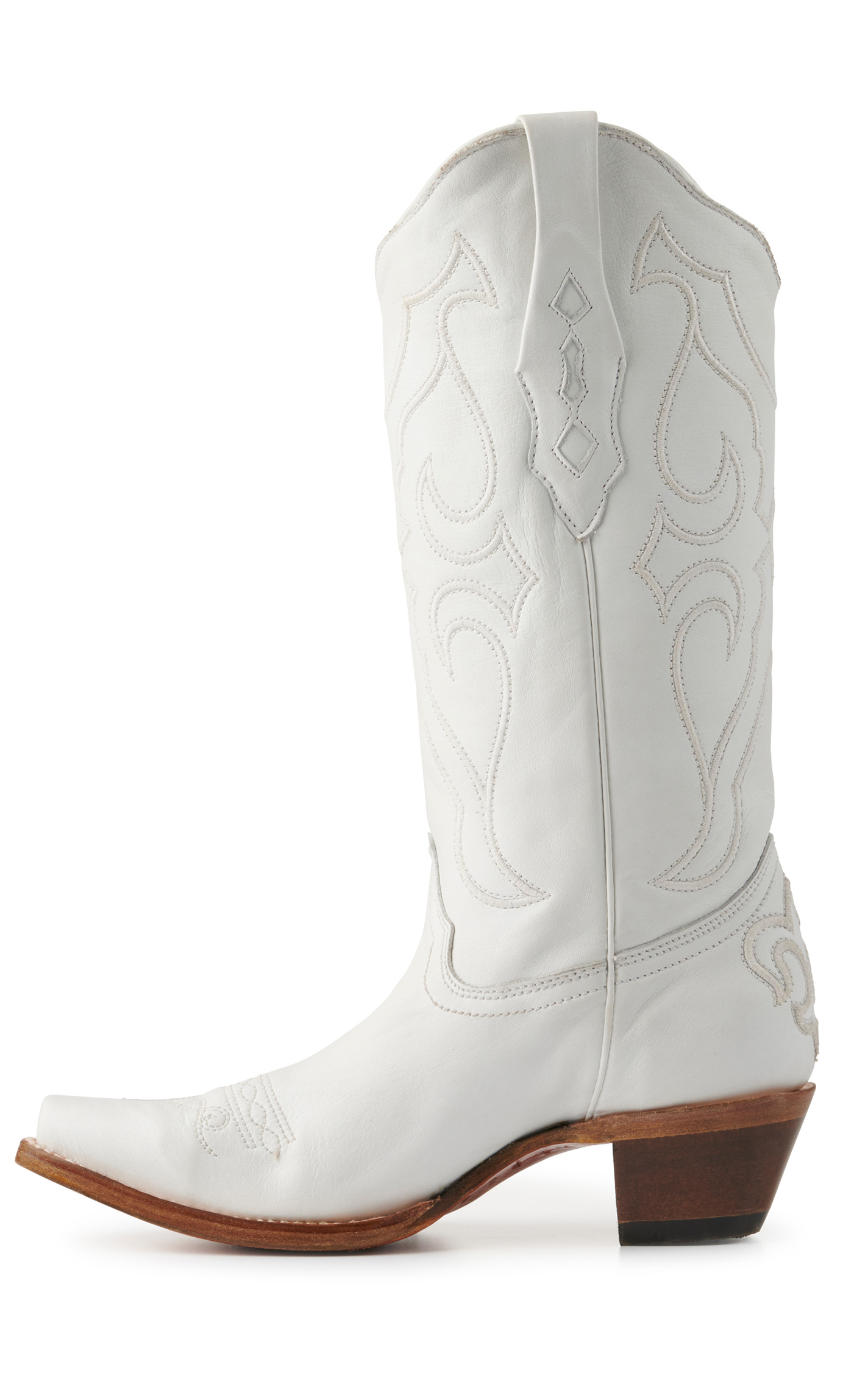 Corral Women's White Snip Toe Cowboy Boots - Image 1