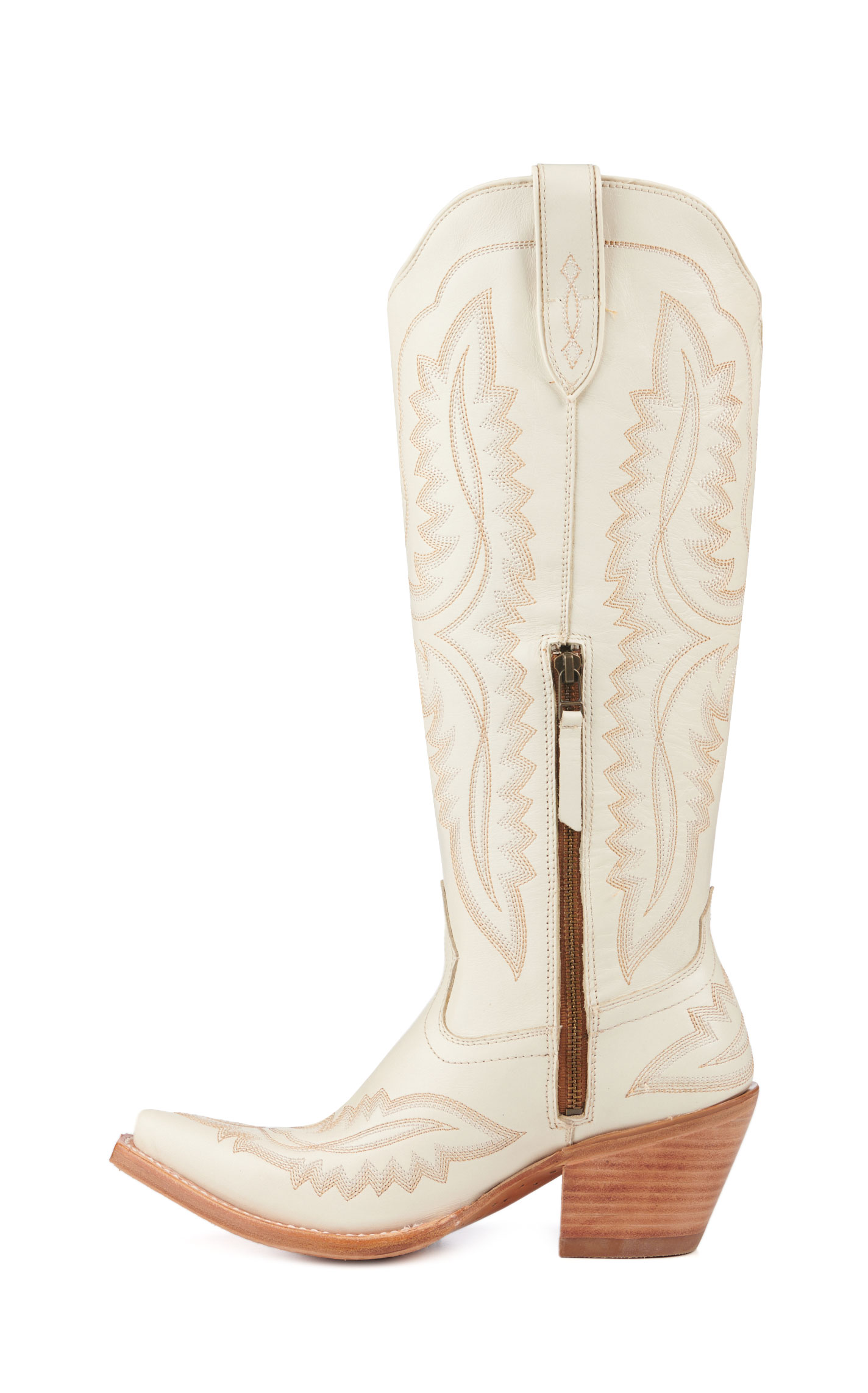Ariat Women's Casanova Blanco White Snip Toe Tall Cowboy Boots - Image 1