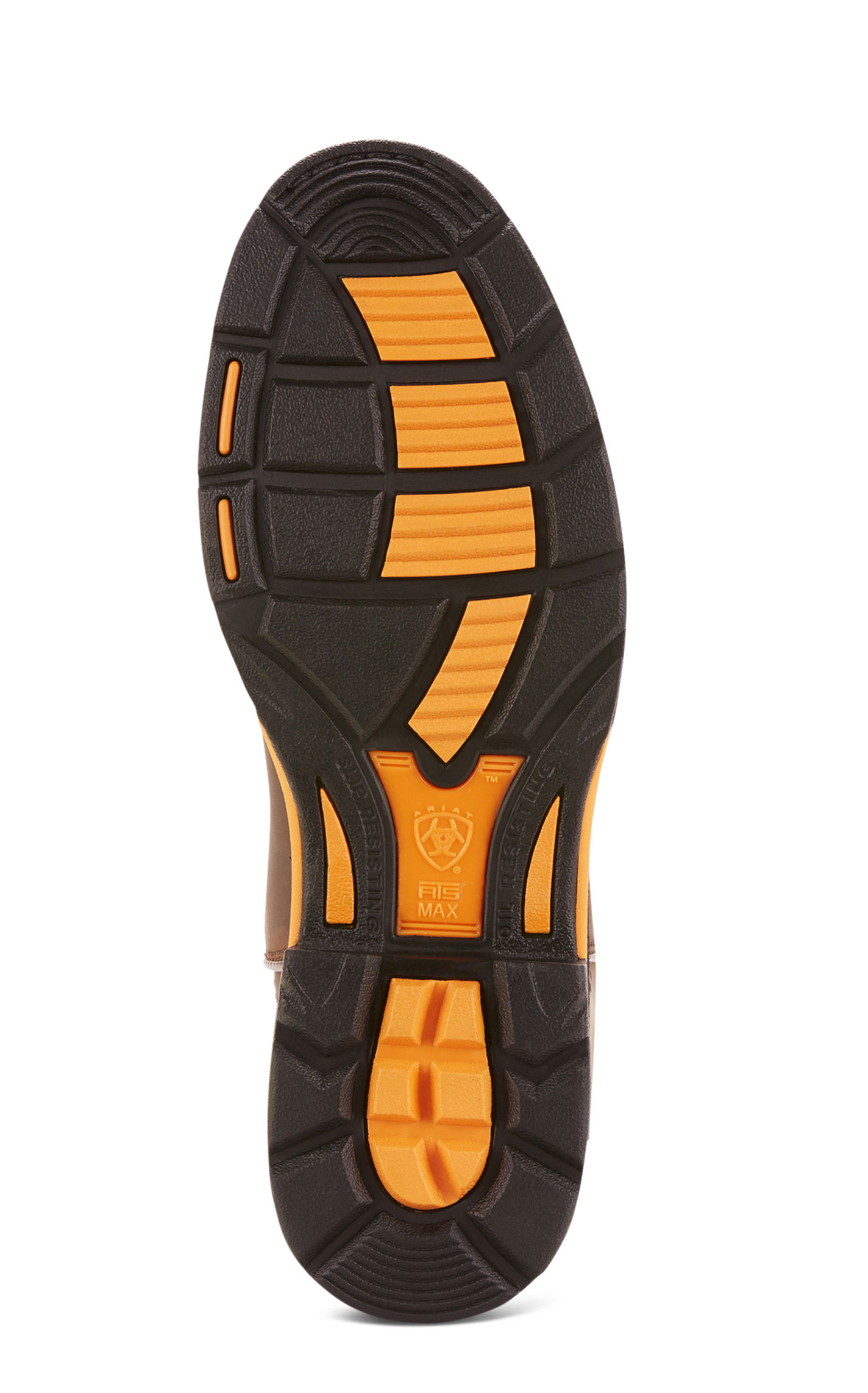 Ariat Men’s WorkHog Oily Distressed Brown Waterproof Round Soft Toe Work Boots - Image 1