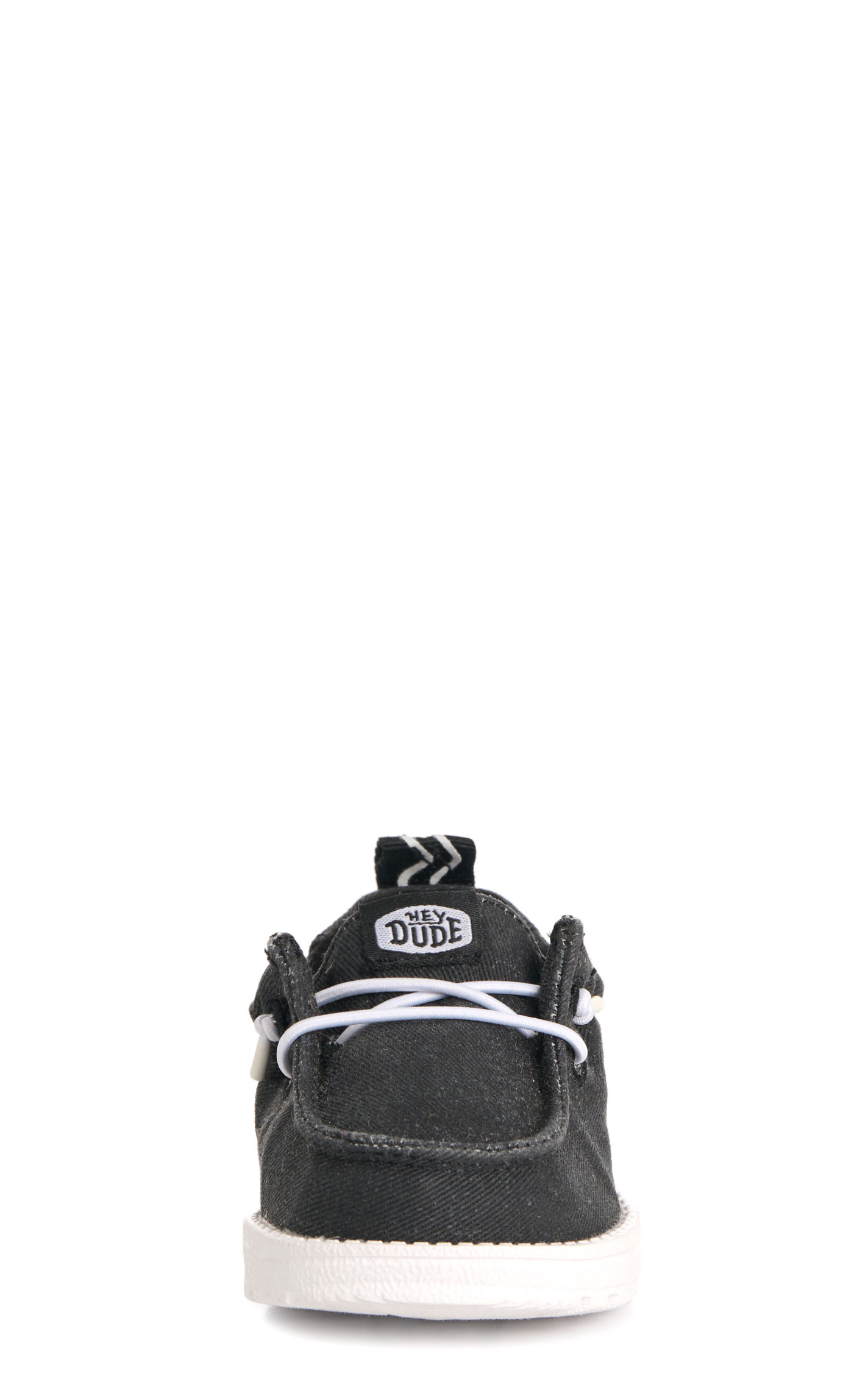 Hey Dude Infant Lil' Dudes Black Moc Toe Casual Shoes - Image 1