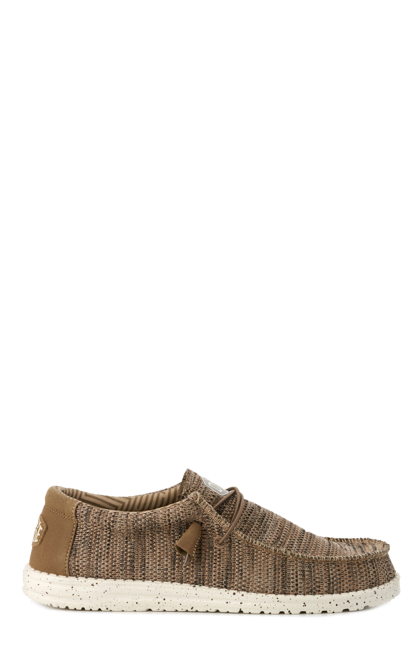 Hey Dude Men's Wally Sox Coffee Round Toe Lace Up Casual Shoes - Image 1