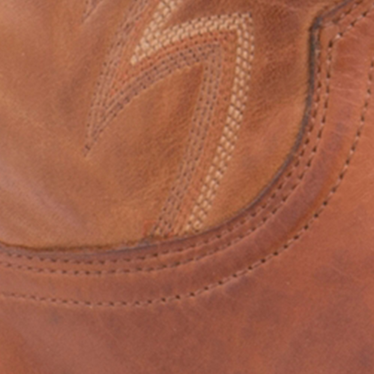 Lucchese 1883 Men's Cognac Burnished R-Toe Ranch Hand Western Boots - Image 1