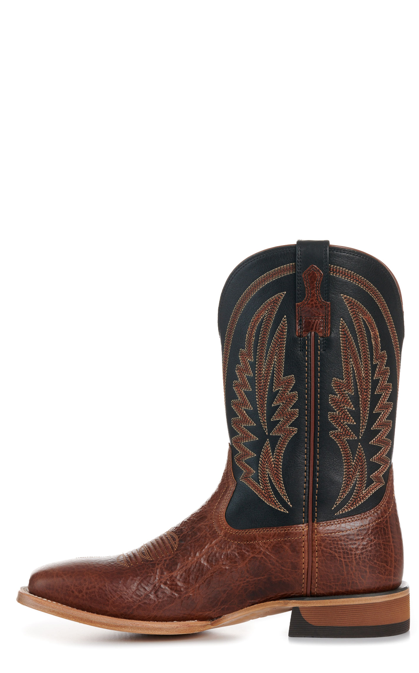 Ariat Men's Gingersnap & Black Sidewinder TekStep Wide Square Toe Cowboy Boots - Image 1