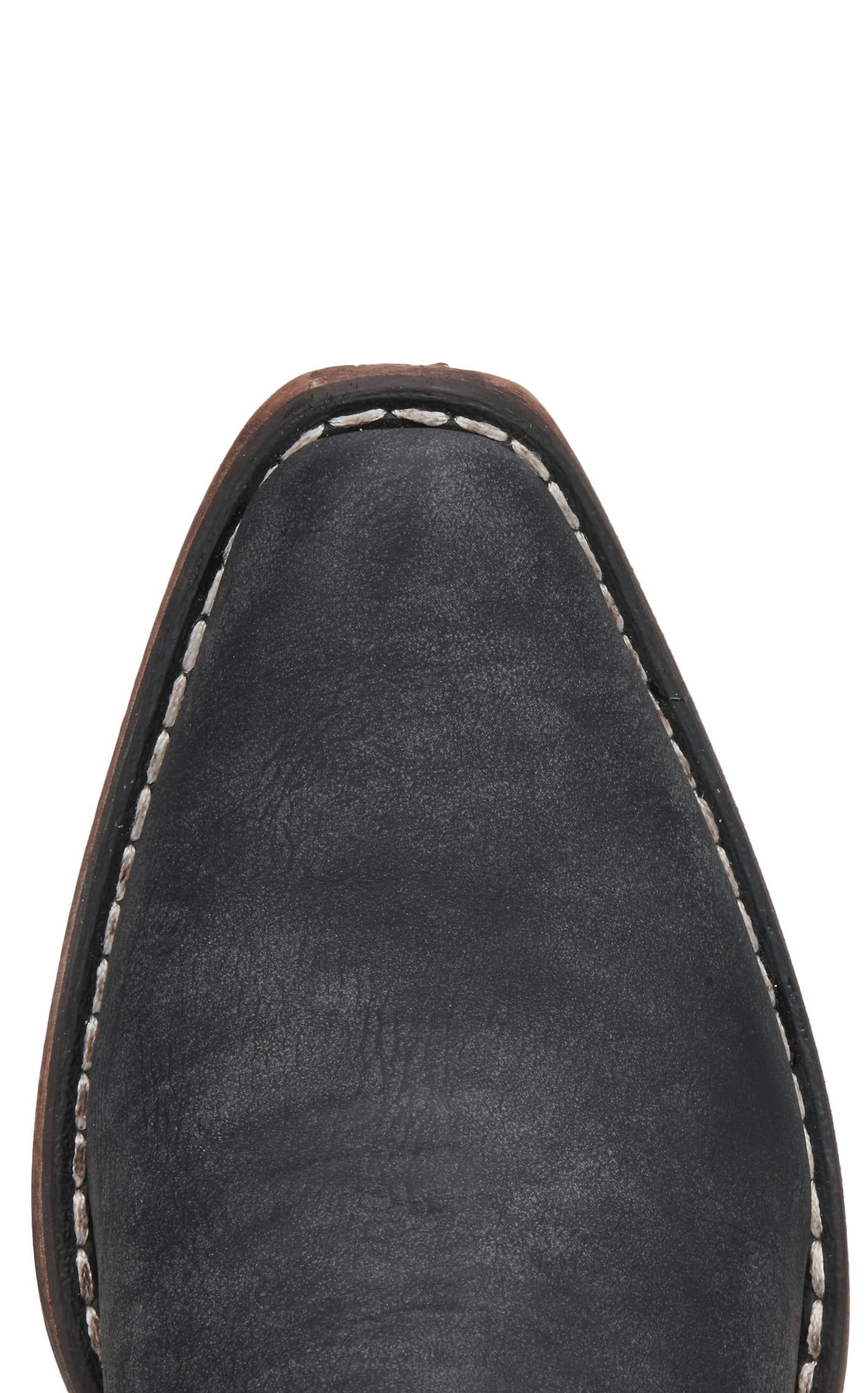 Roper Women's Black Faux Suede with Fringe Snip Toe Cowboy Boots - Image 1