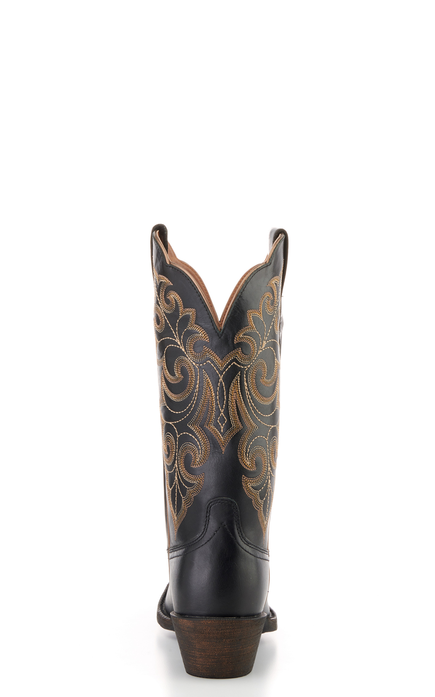 Ariat Women's Round Up Black Punchy Square Toe Cowboy Boots - Image 1