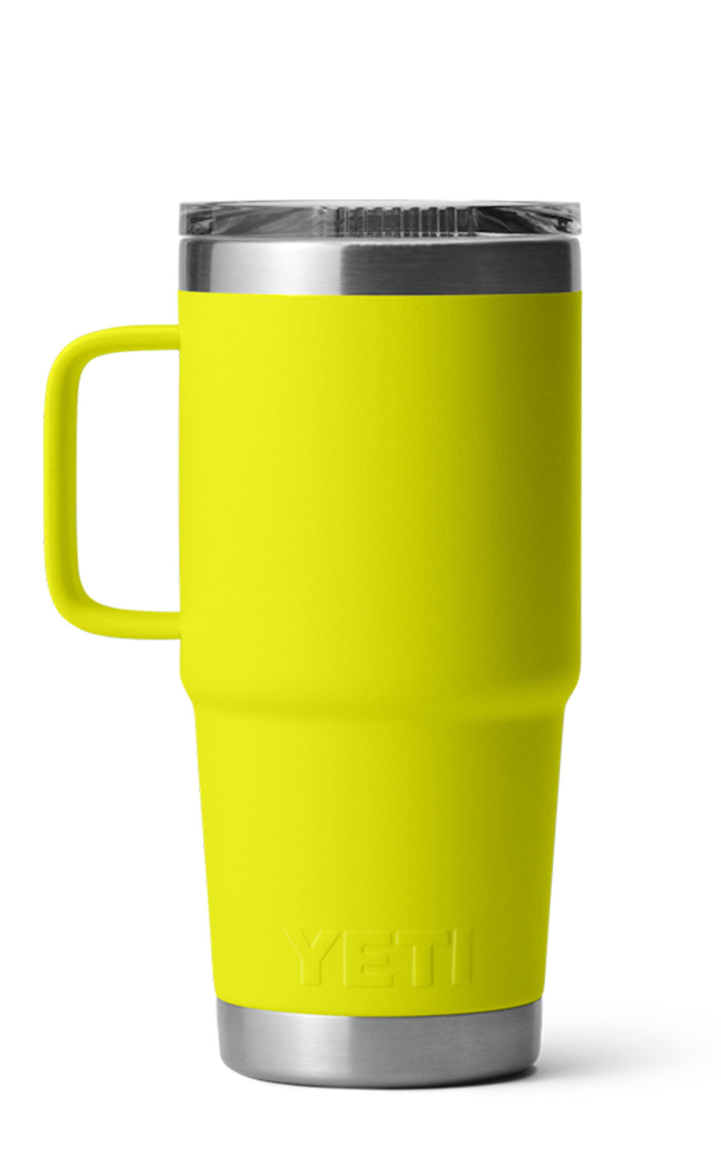 YETI Rambler Firefly Yellow 20 oz Travel Mug with Stronghold Lid - Image 1