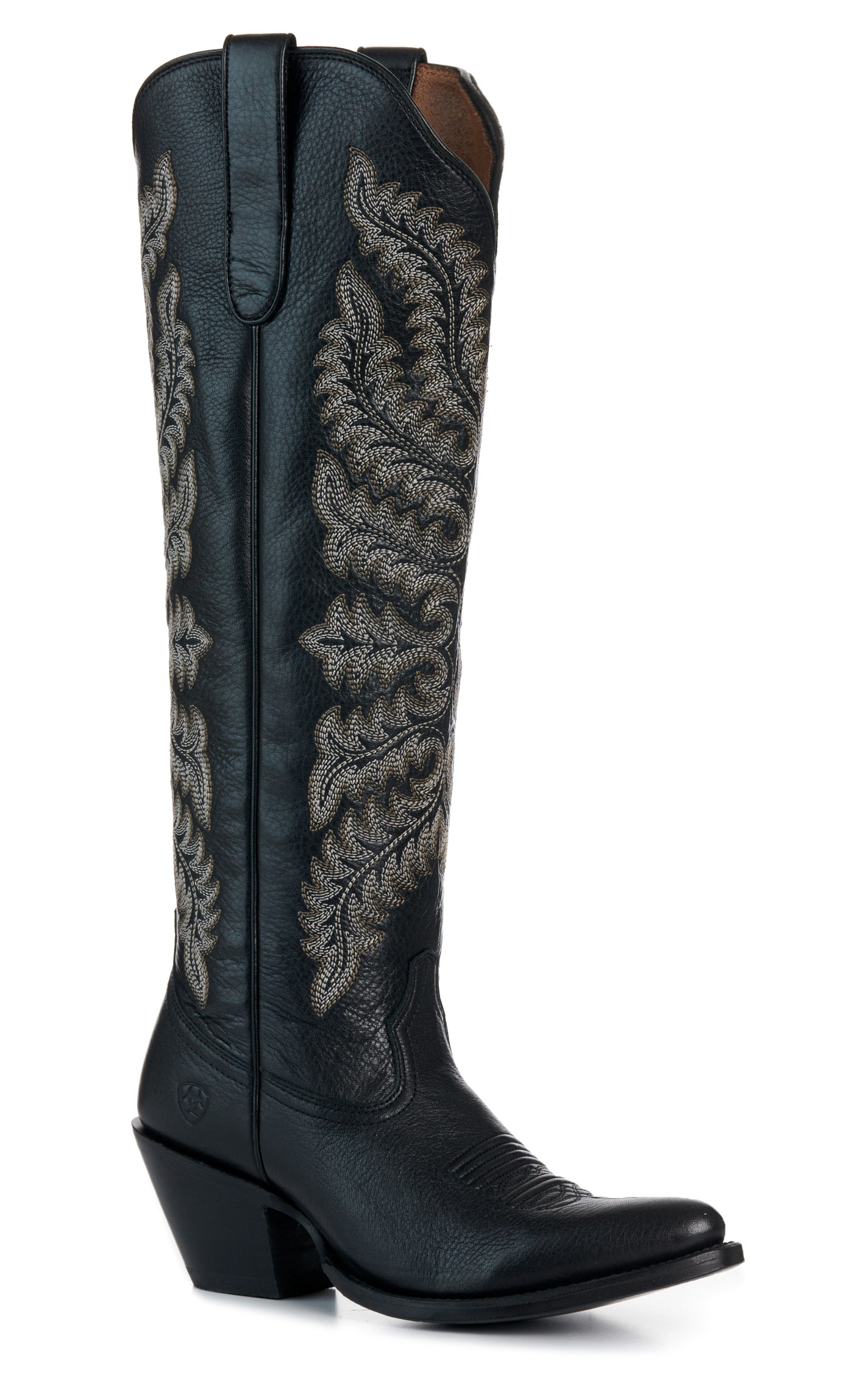 Ariat Women's Helena Black Deertan J Toe Tall Fashion Cowboy Boots - Image 1