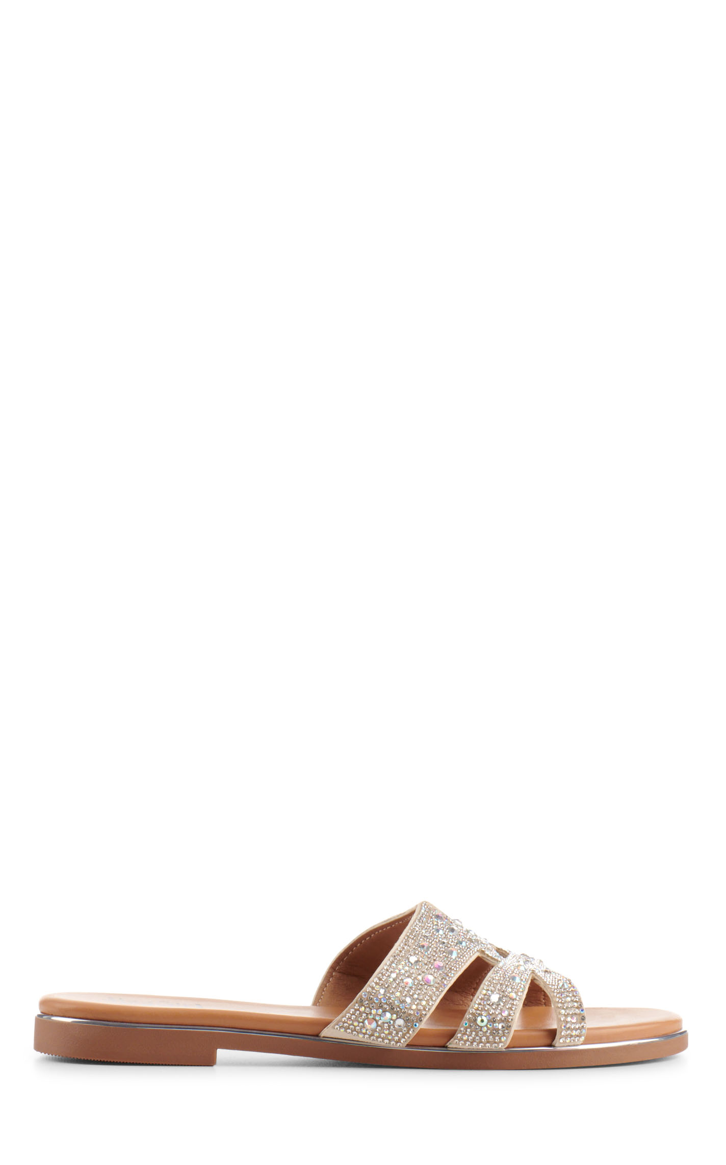 Corky's Pizzazz Tan with Bling Slide Sandal - Image 1